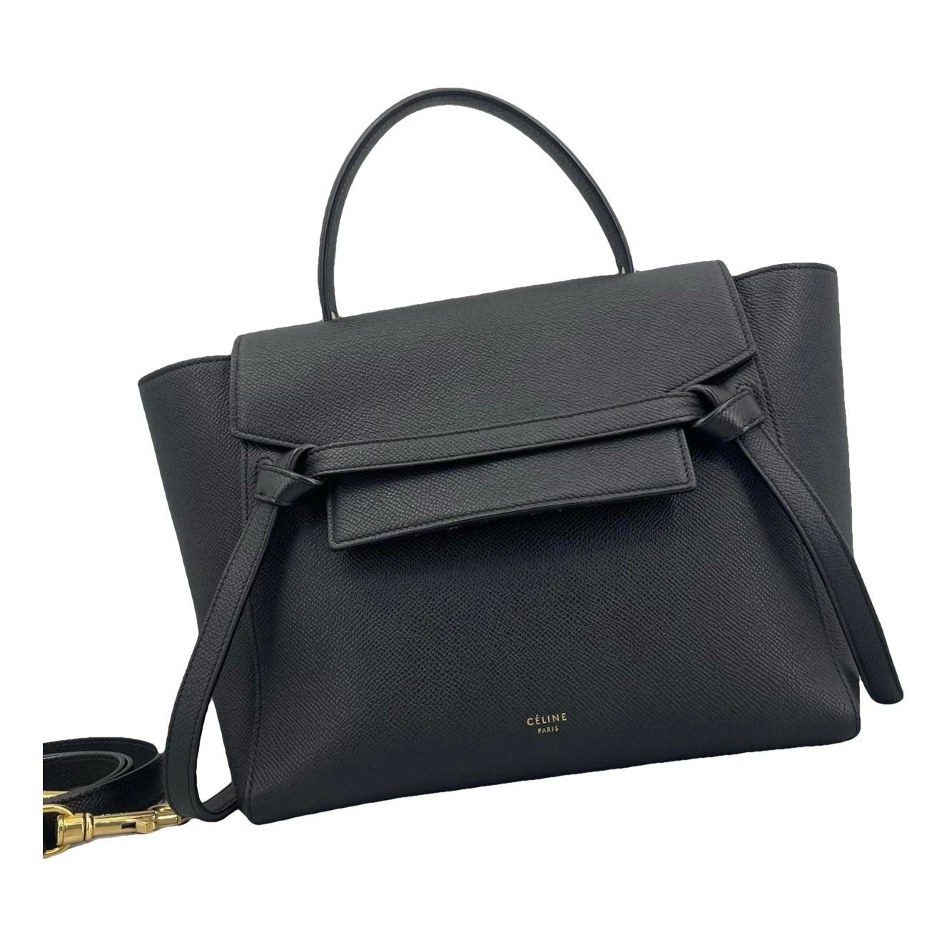 Belt leather handbag
