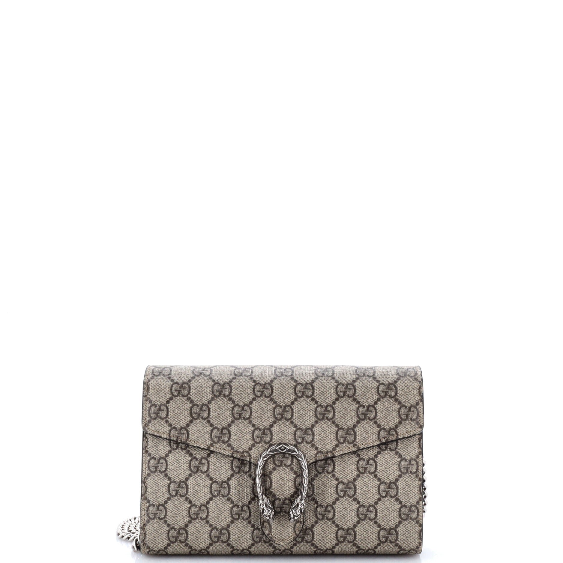 Dionysus Chain Wallet GG Coated Canvas Small