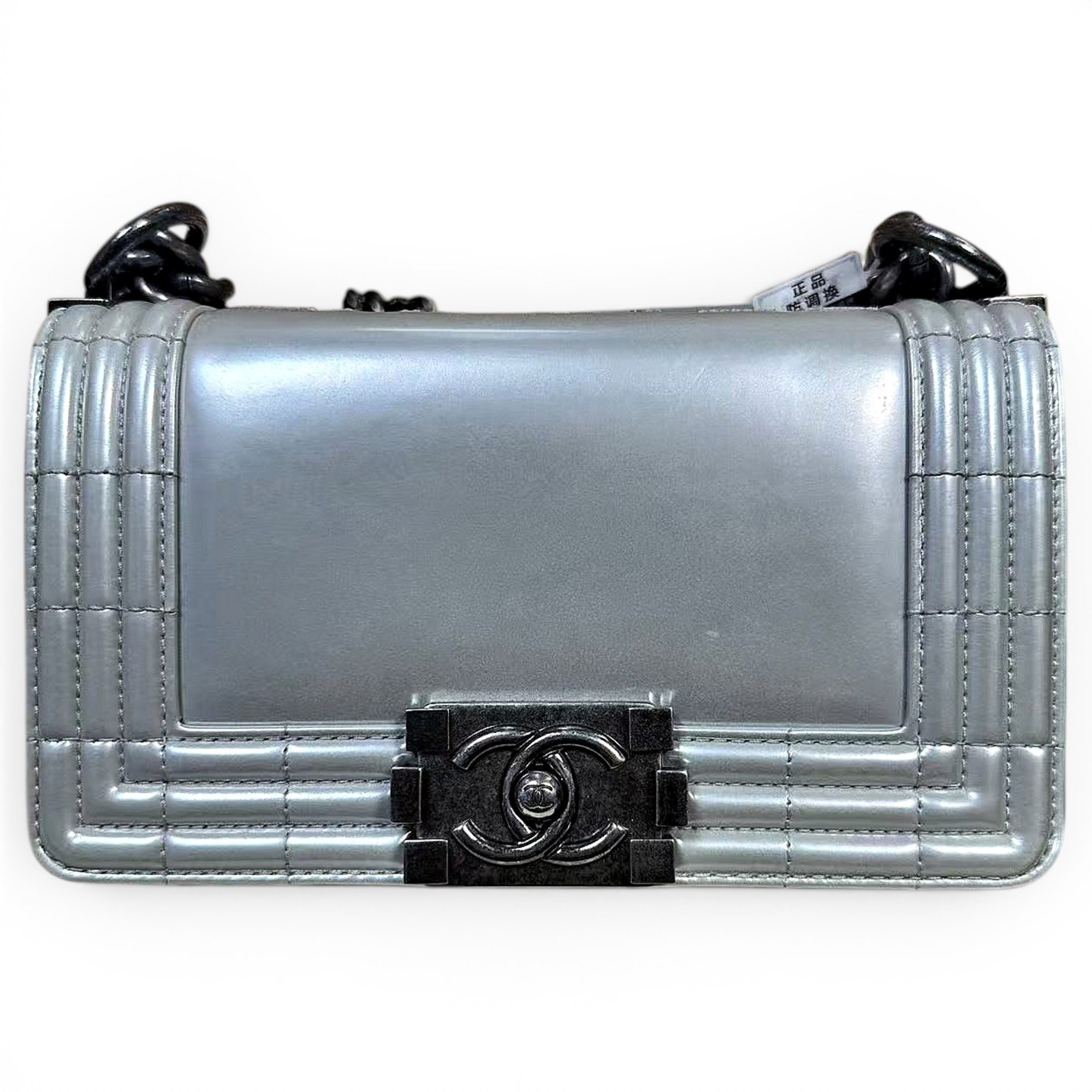 Boy patent leather crossbody bag