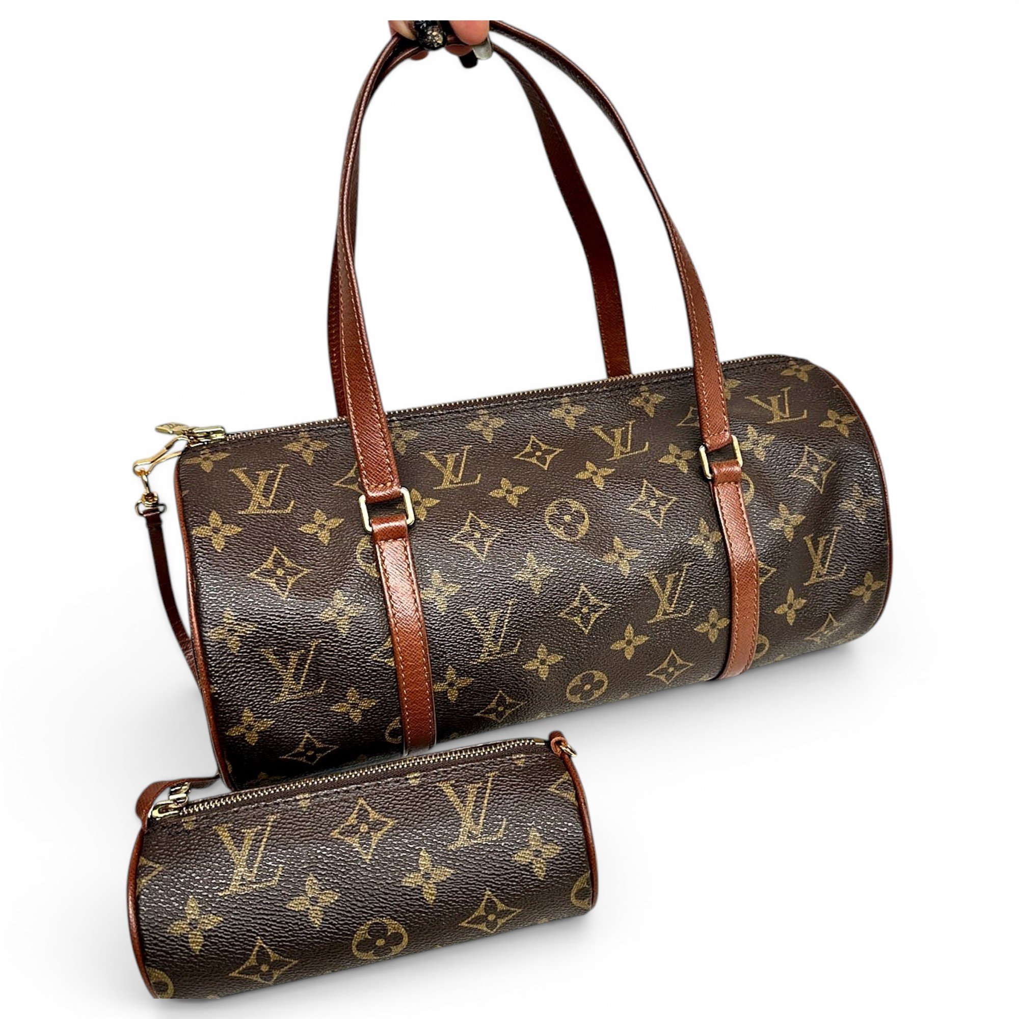 Papillon leather handbag