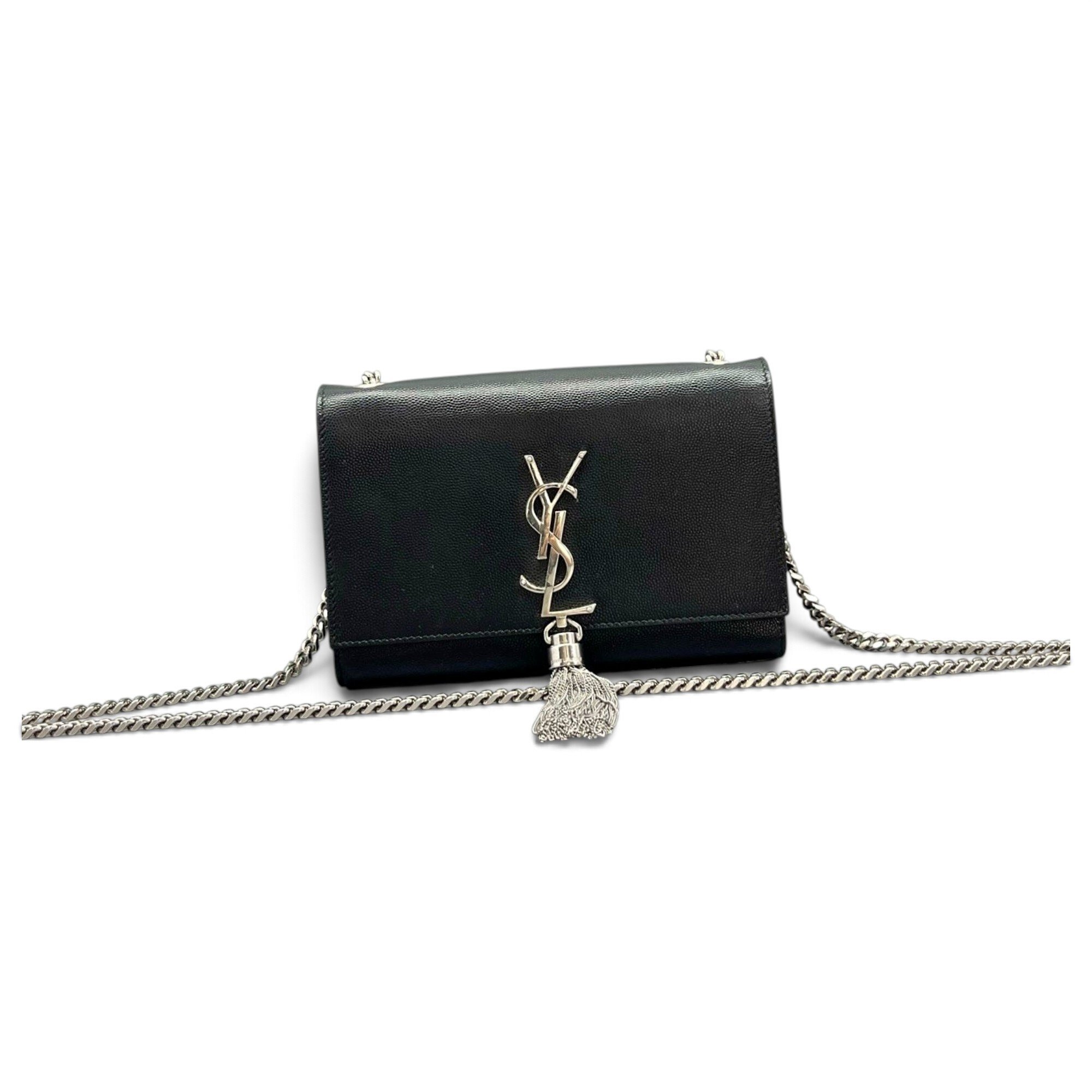 Pompom Kate leather handbag
