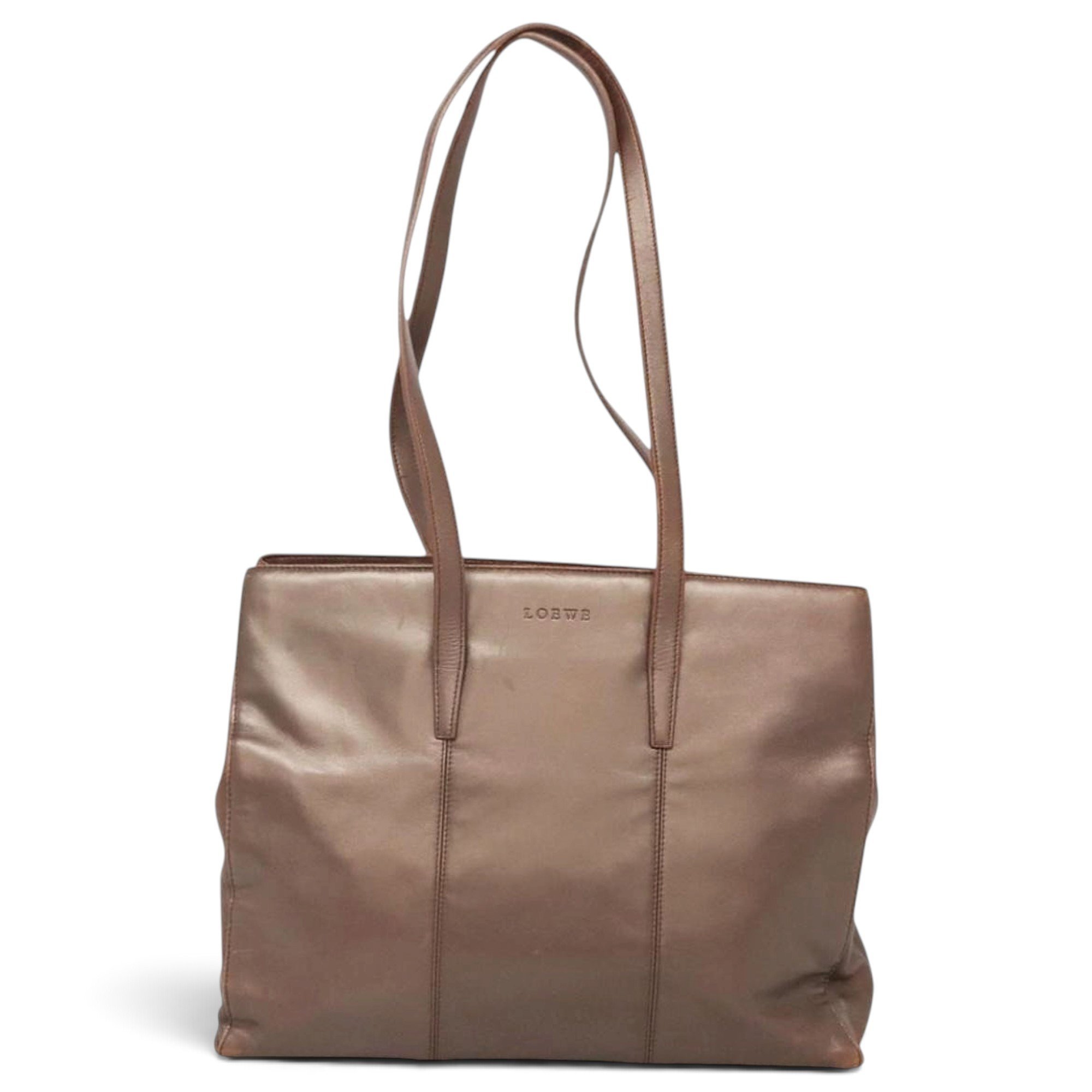 Leather tote