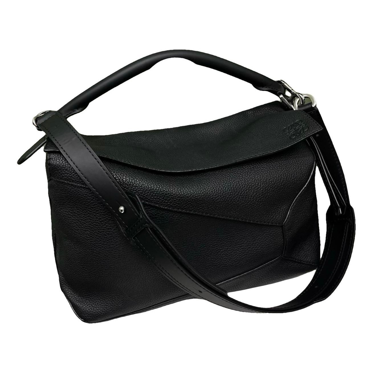Puzzle leather handbag