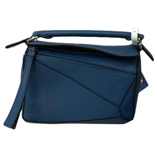 Puzzle leather handbag
