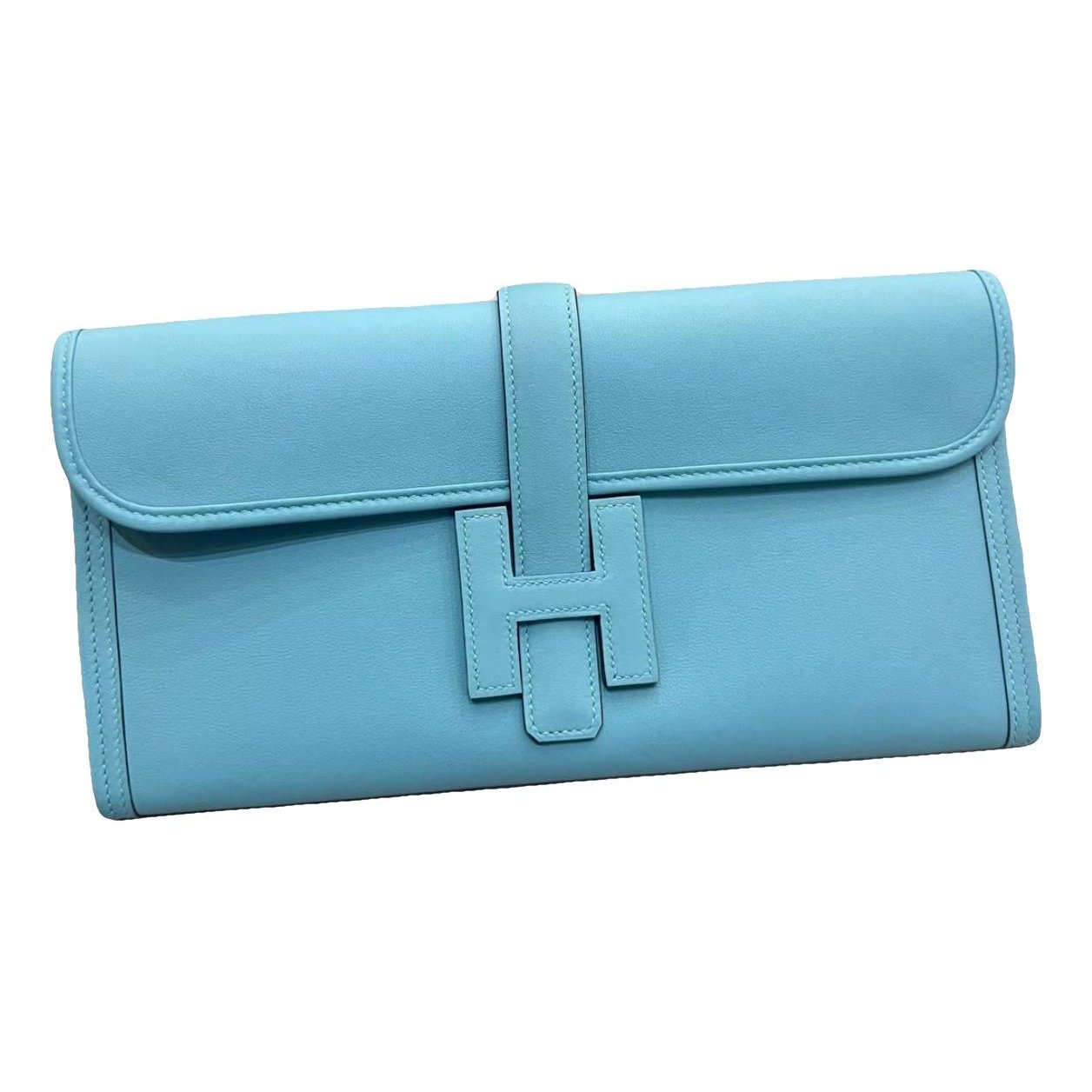 Jige leather clutch bag