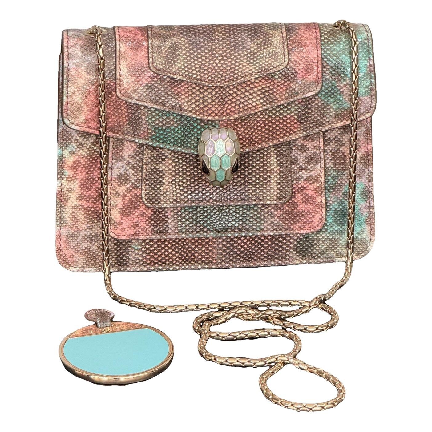 Serpenti leather handbag