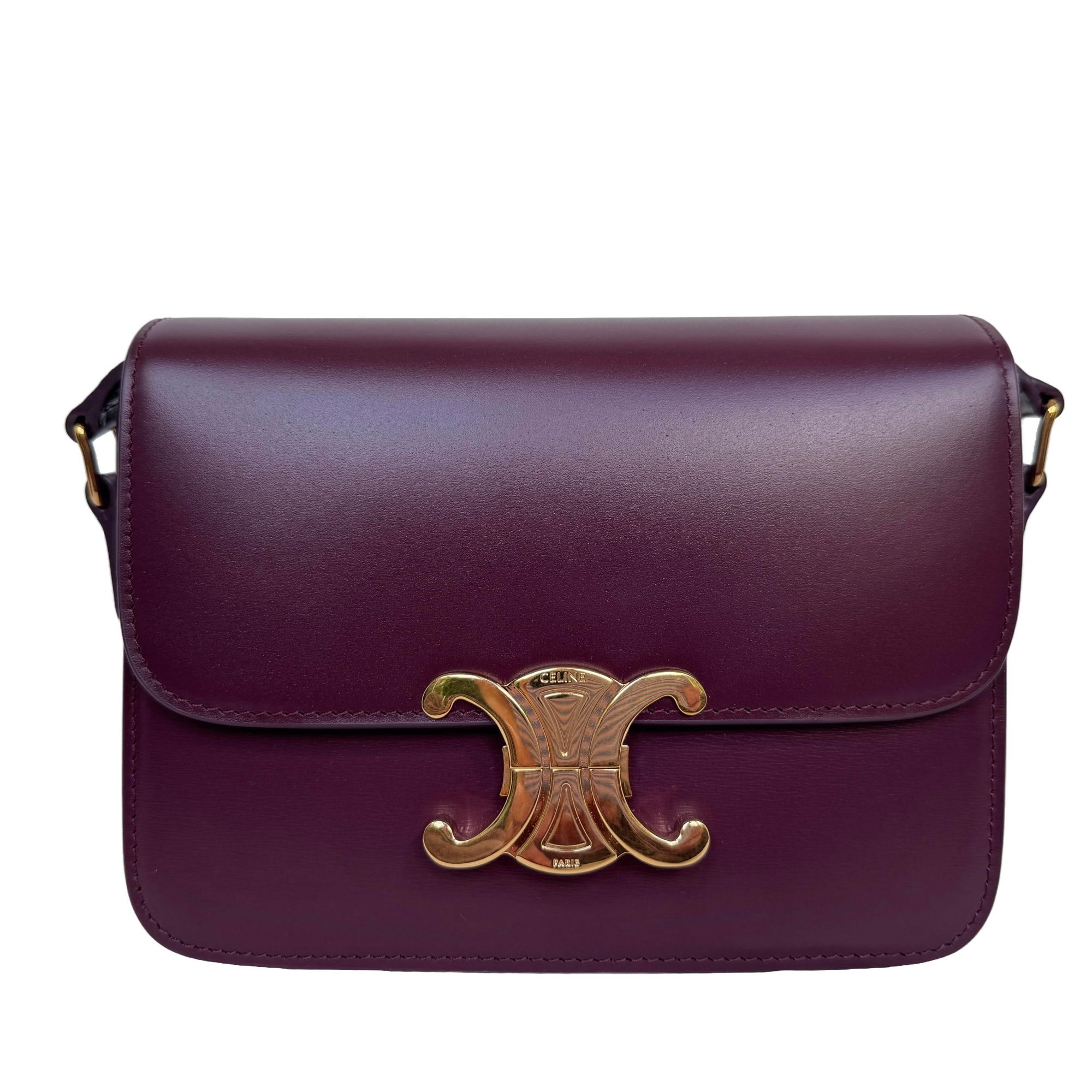 Celine Triomphe leather crossbody bag