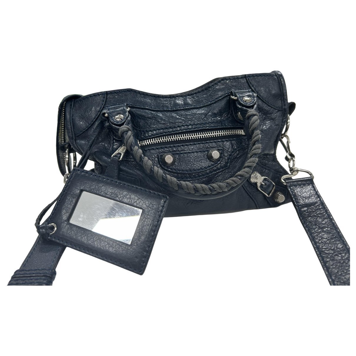 Classic Metalic leather handbag