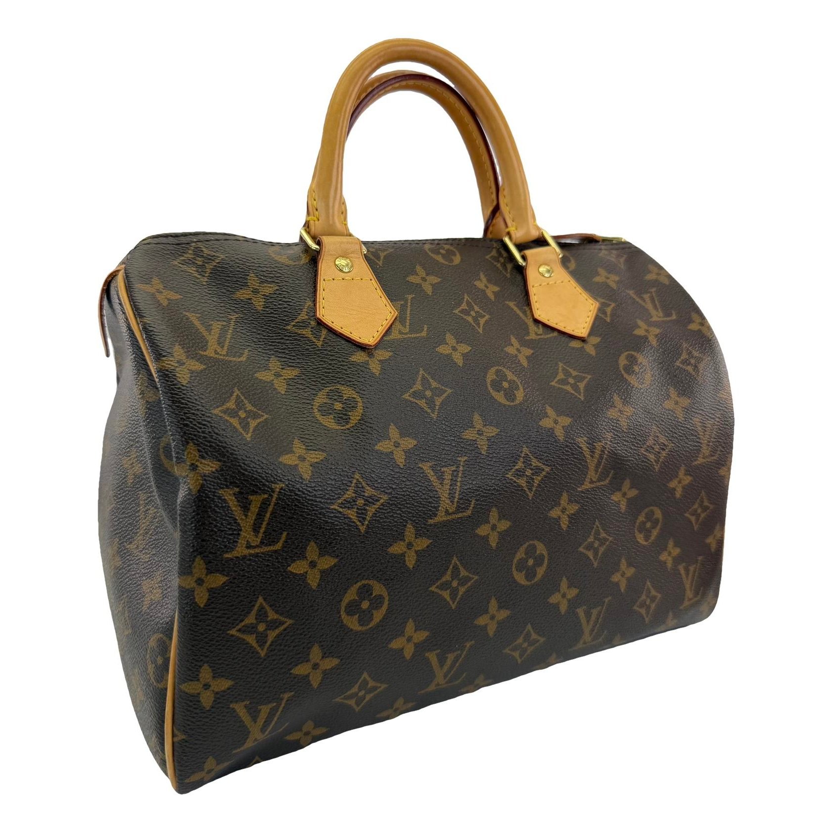 Speedy leather handbag