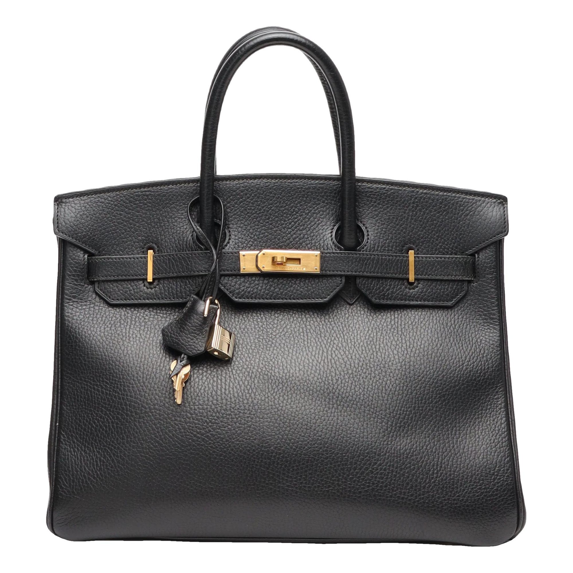 Birkin 35 leather handbag