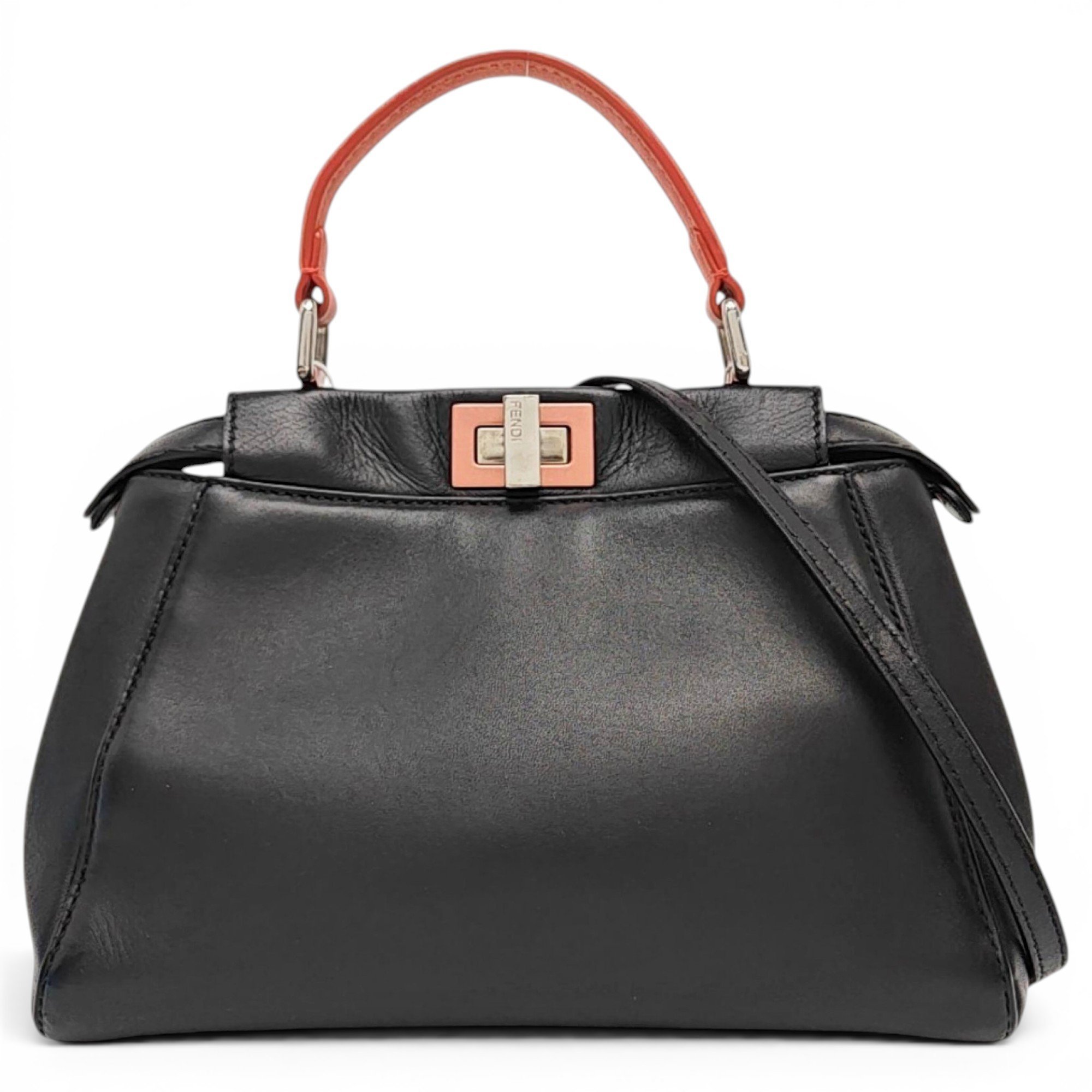 Peekaboo leather handbag