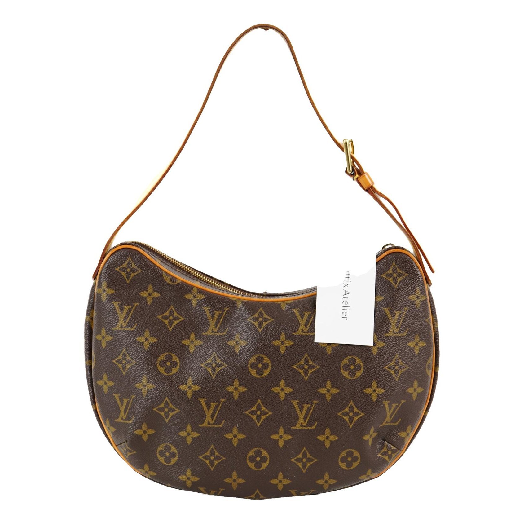 Croissant leather handbag