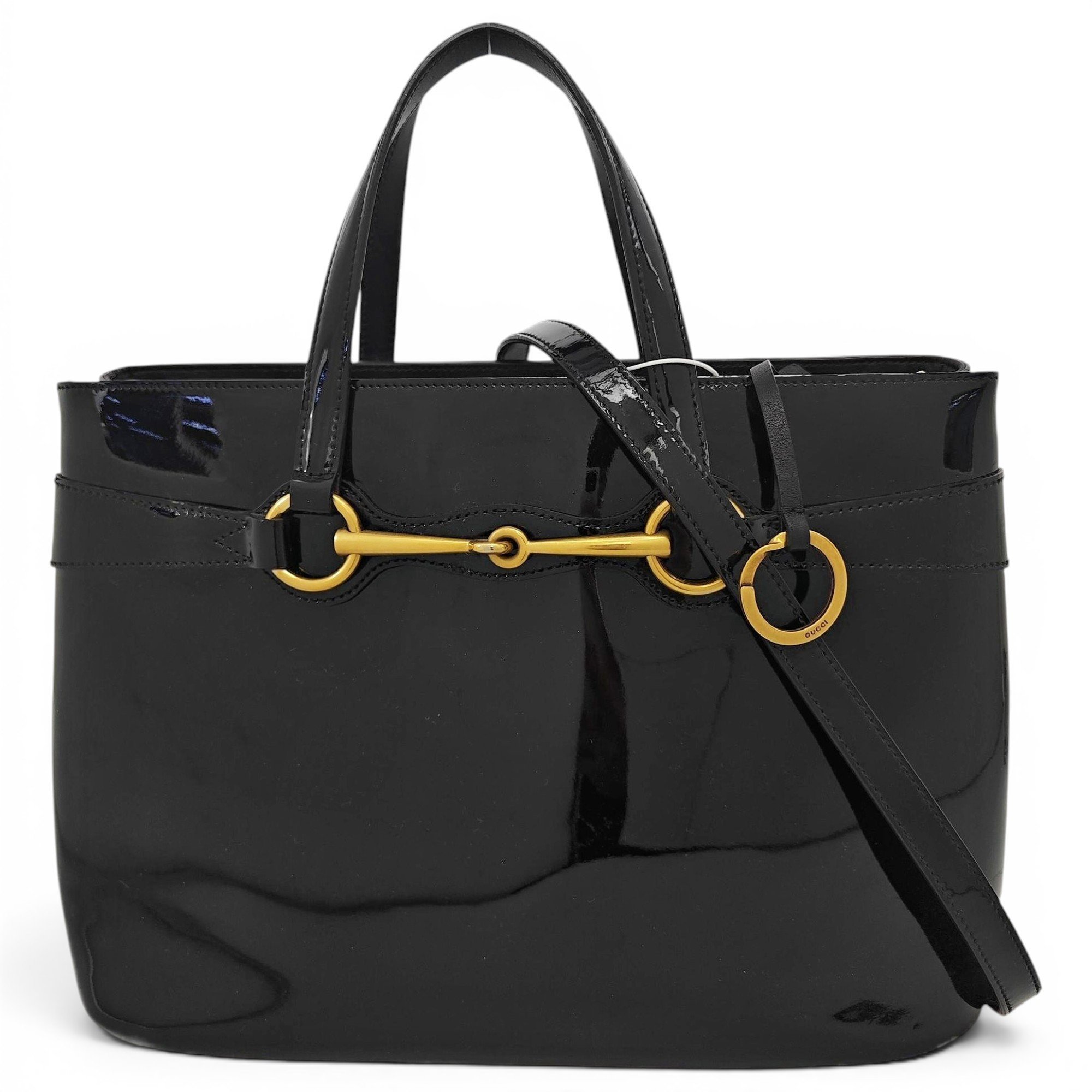 Handle Horsebit 1955 patent leather crossbody bag