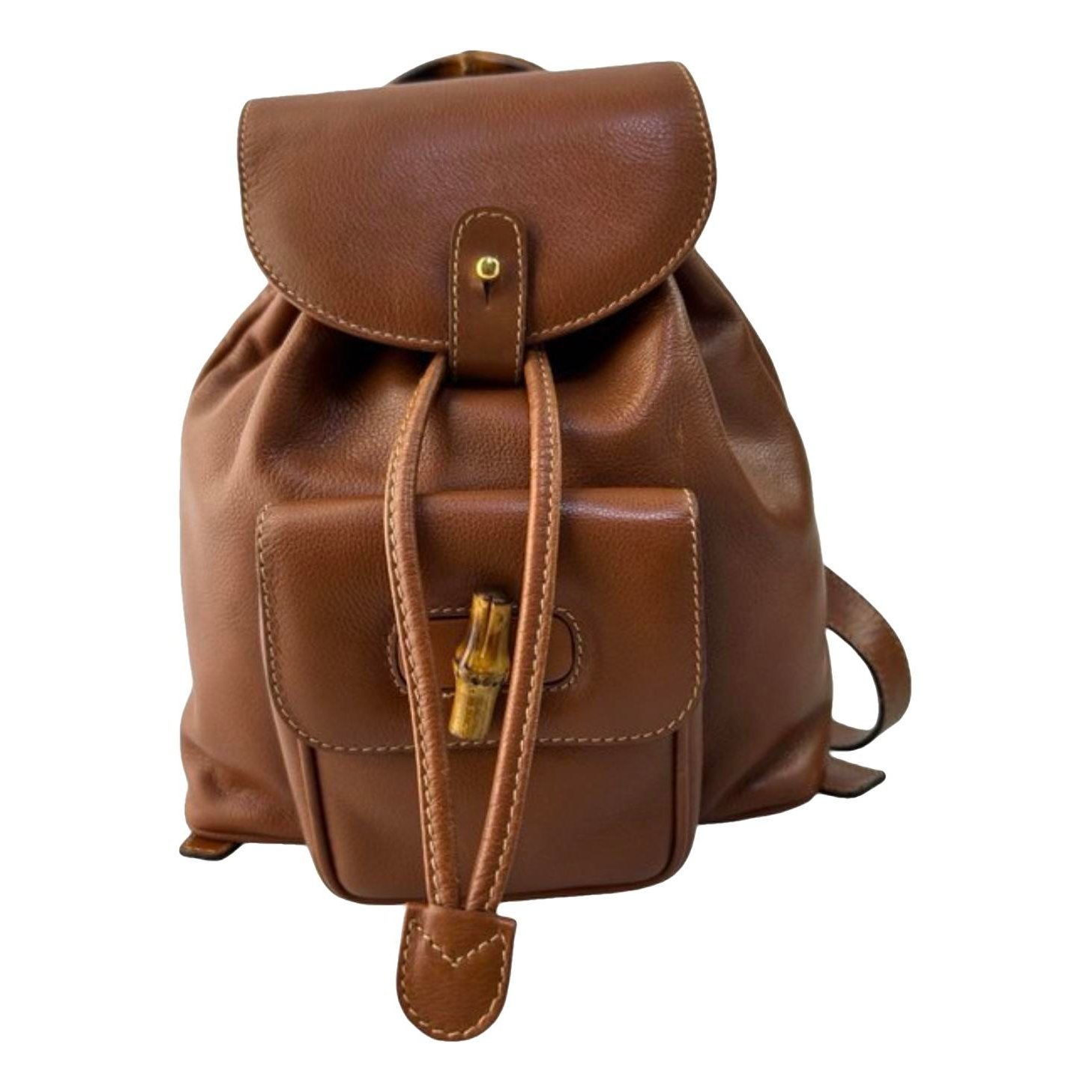 Leather backpack