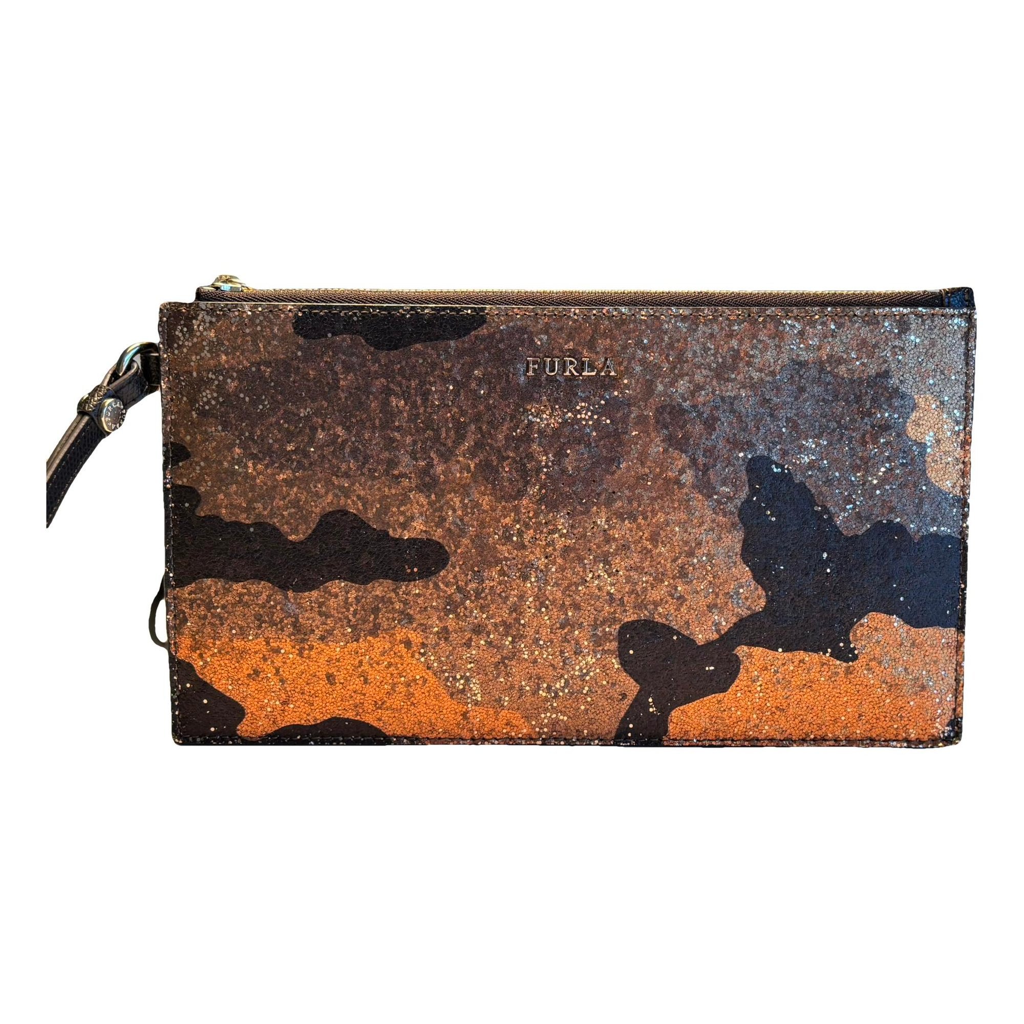 Glitter clutch bag