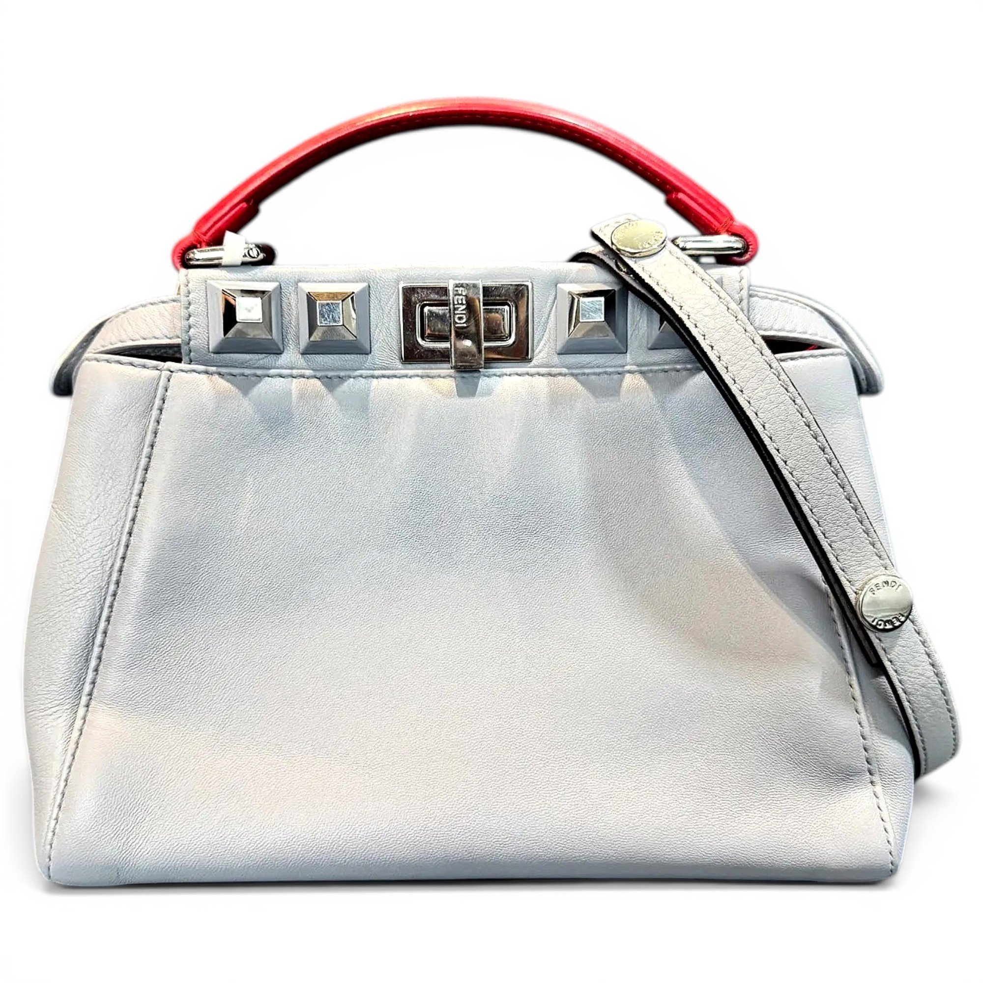 Peekaboo leather handbag
