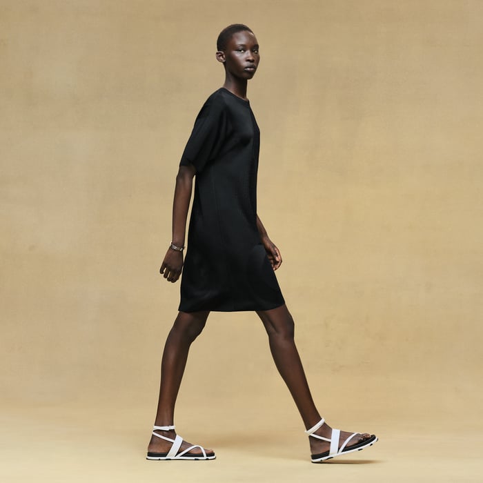 Noir "Chaine d'Ancre" Tunic Dress