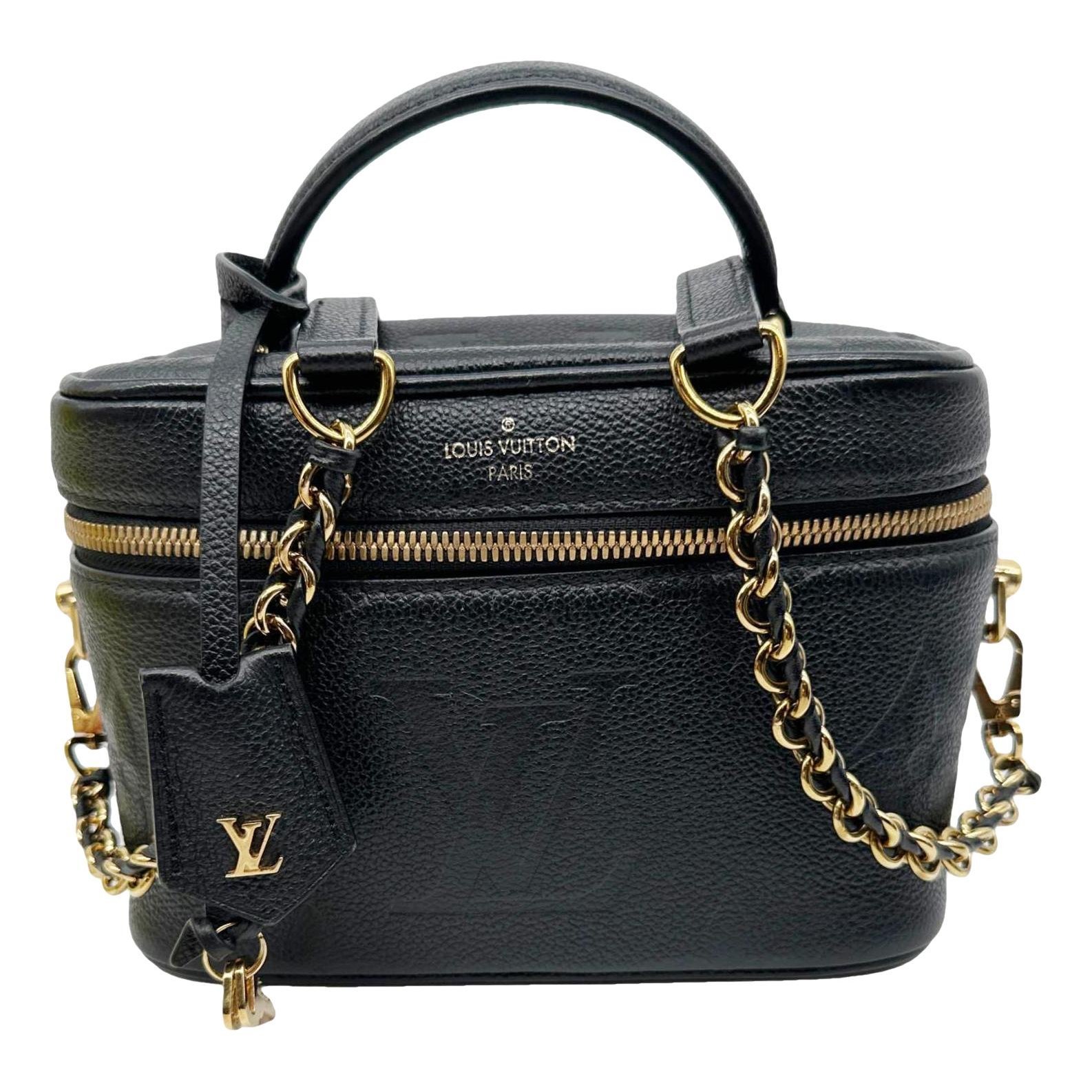 Vanity leather handbag