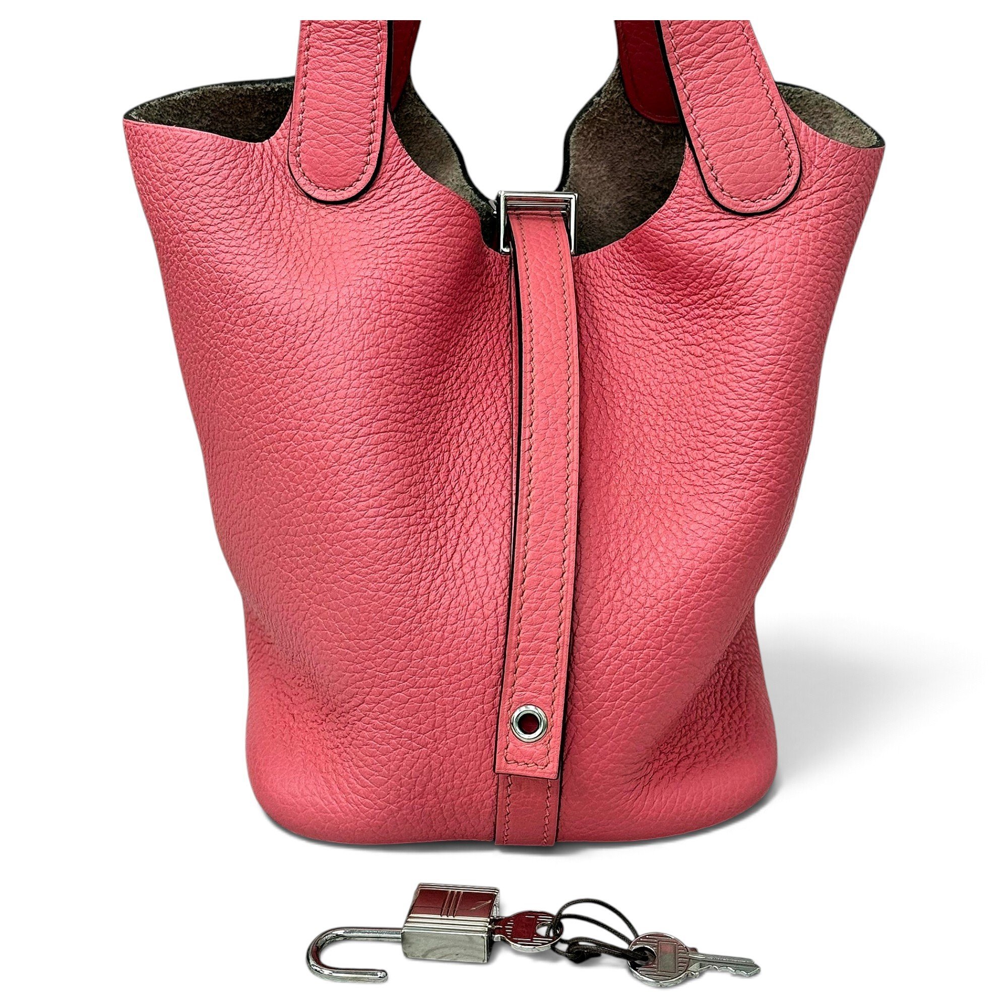 Picotin leather handbag