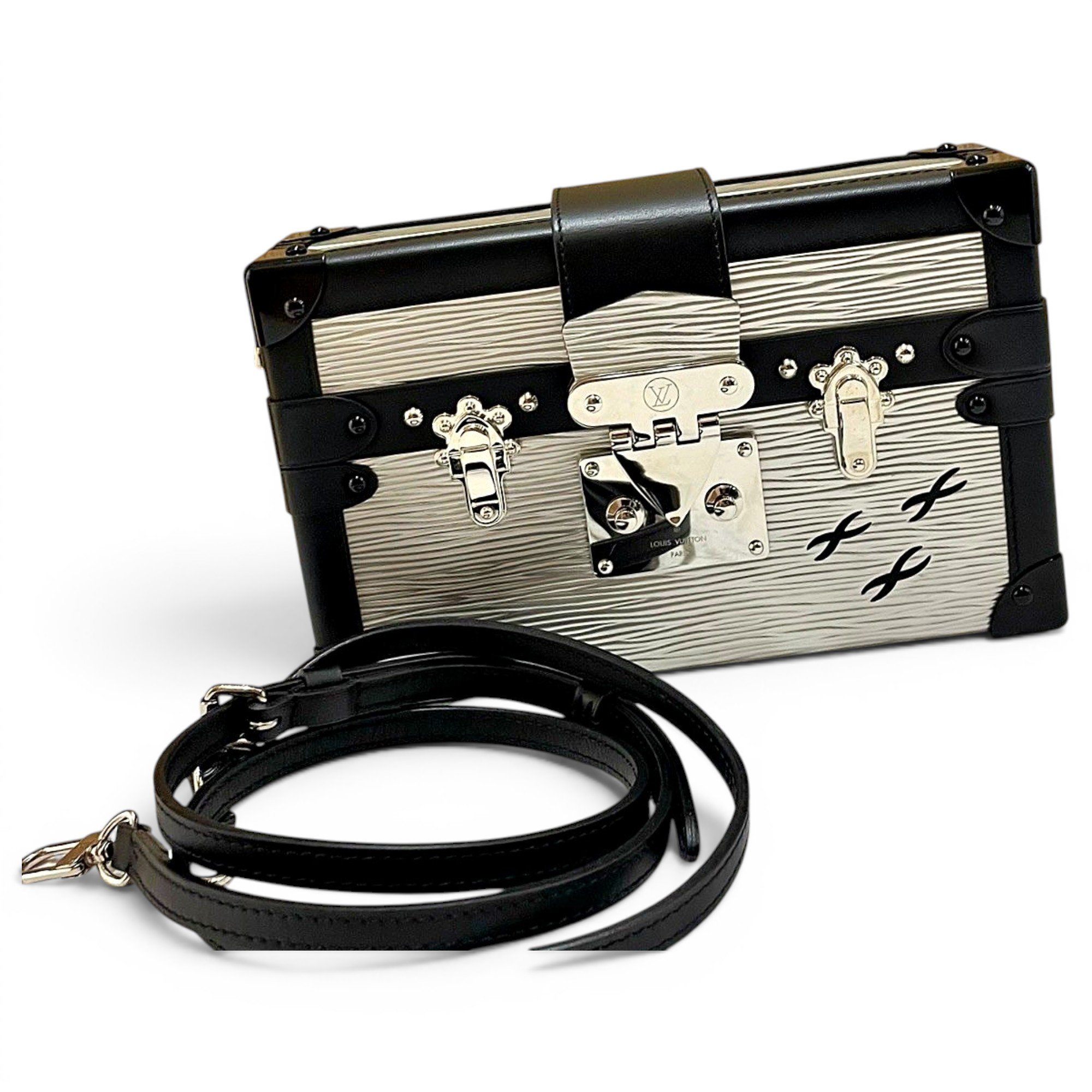 Petite Malle leather handbag