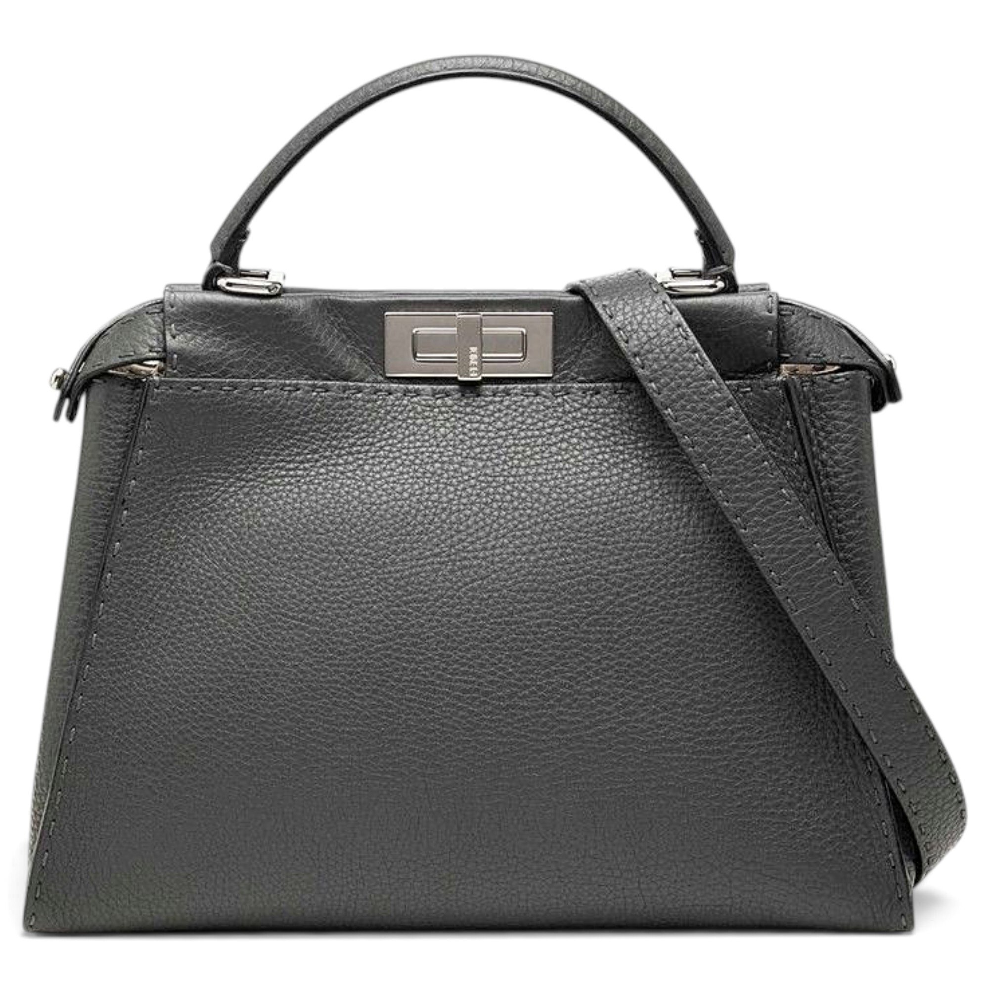 Peekaboo leather handbag