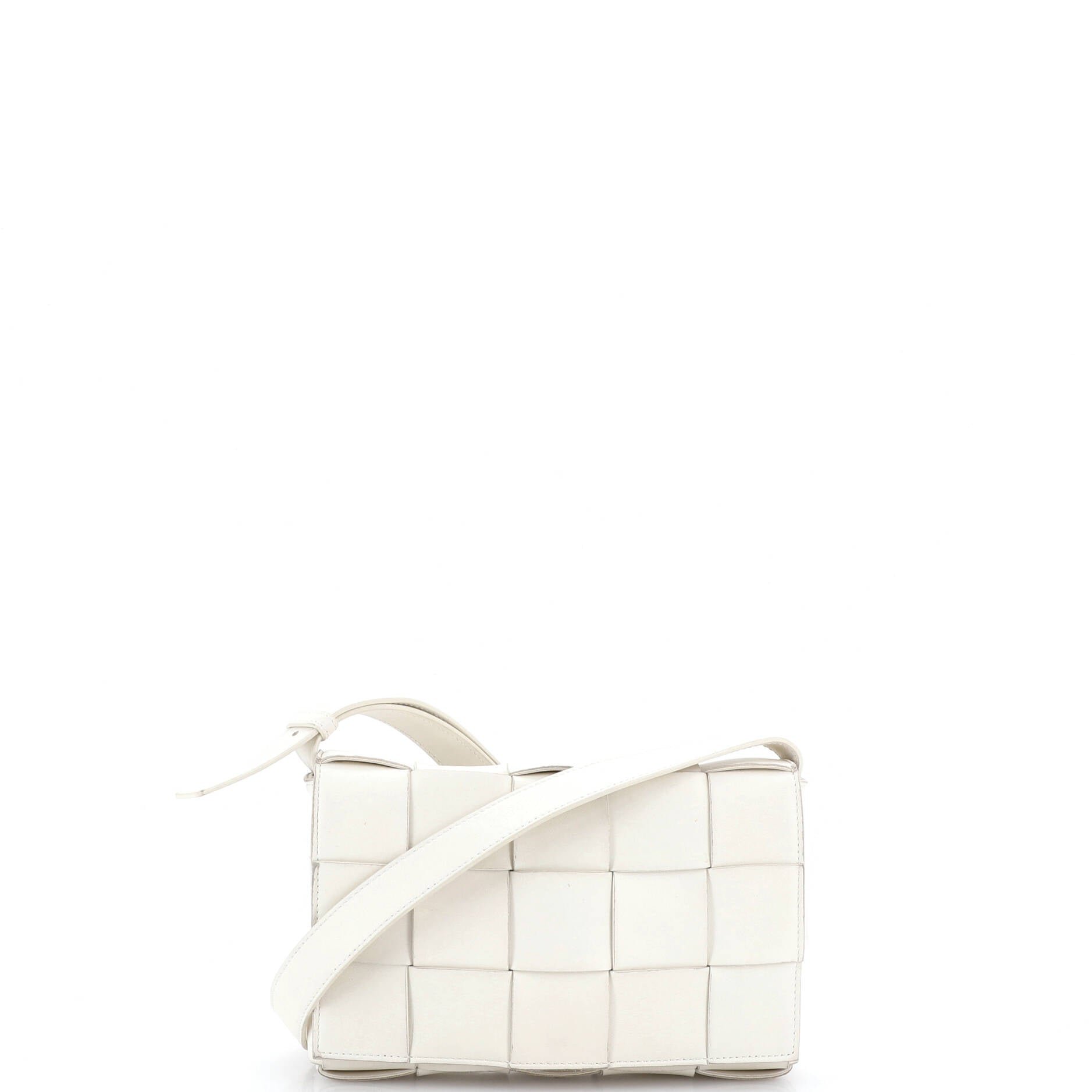Cassette Crossbody Bag Maxi Intrecciato Leather Small