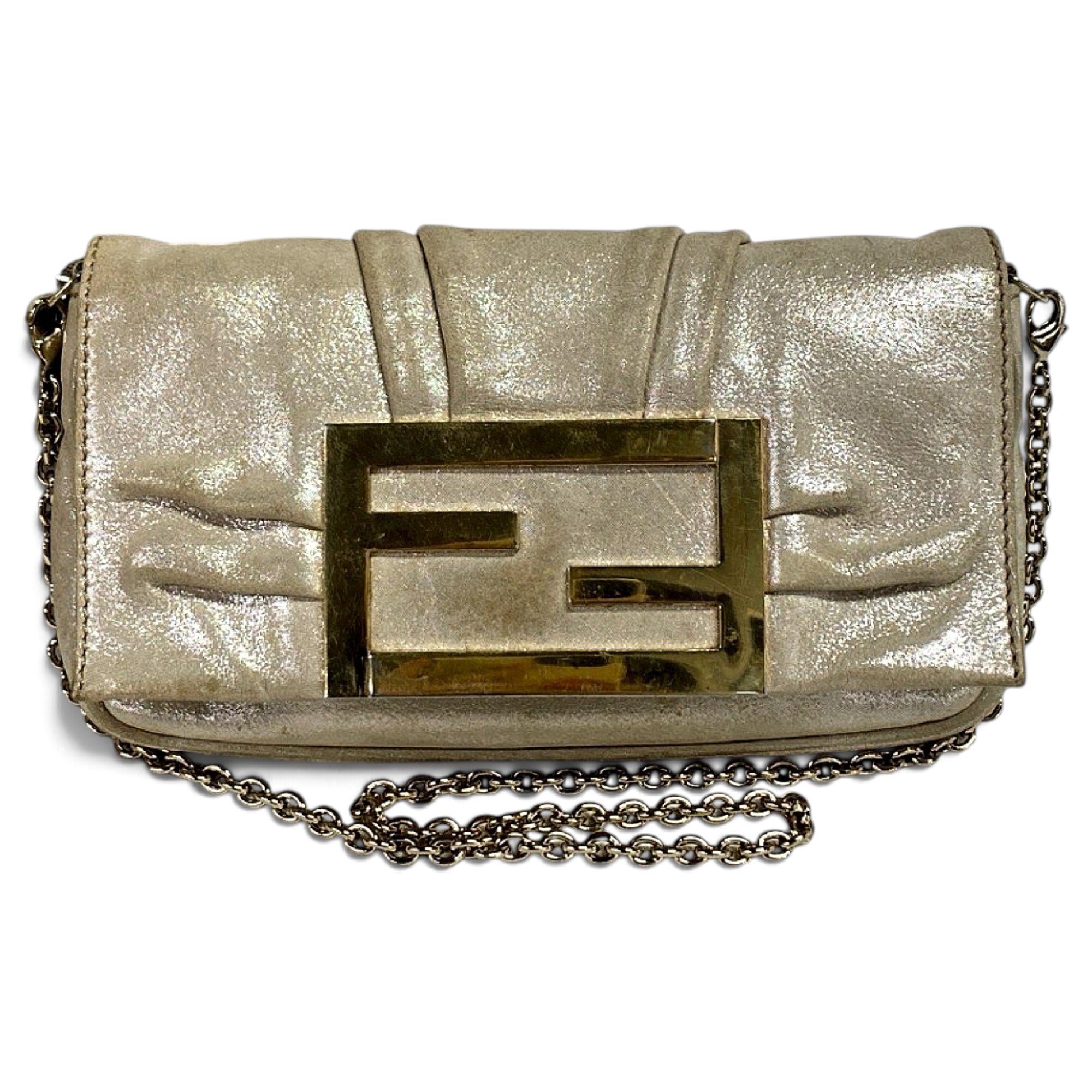 Baguette leather handbag