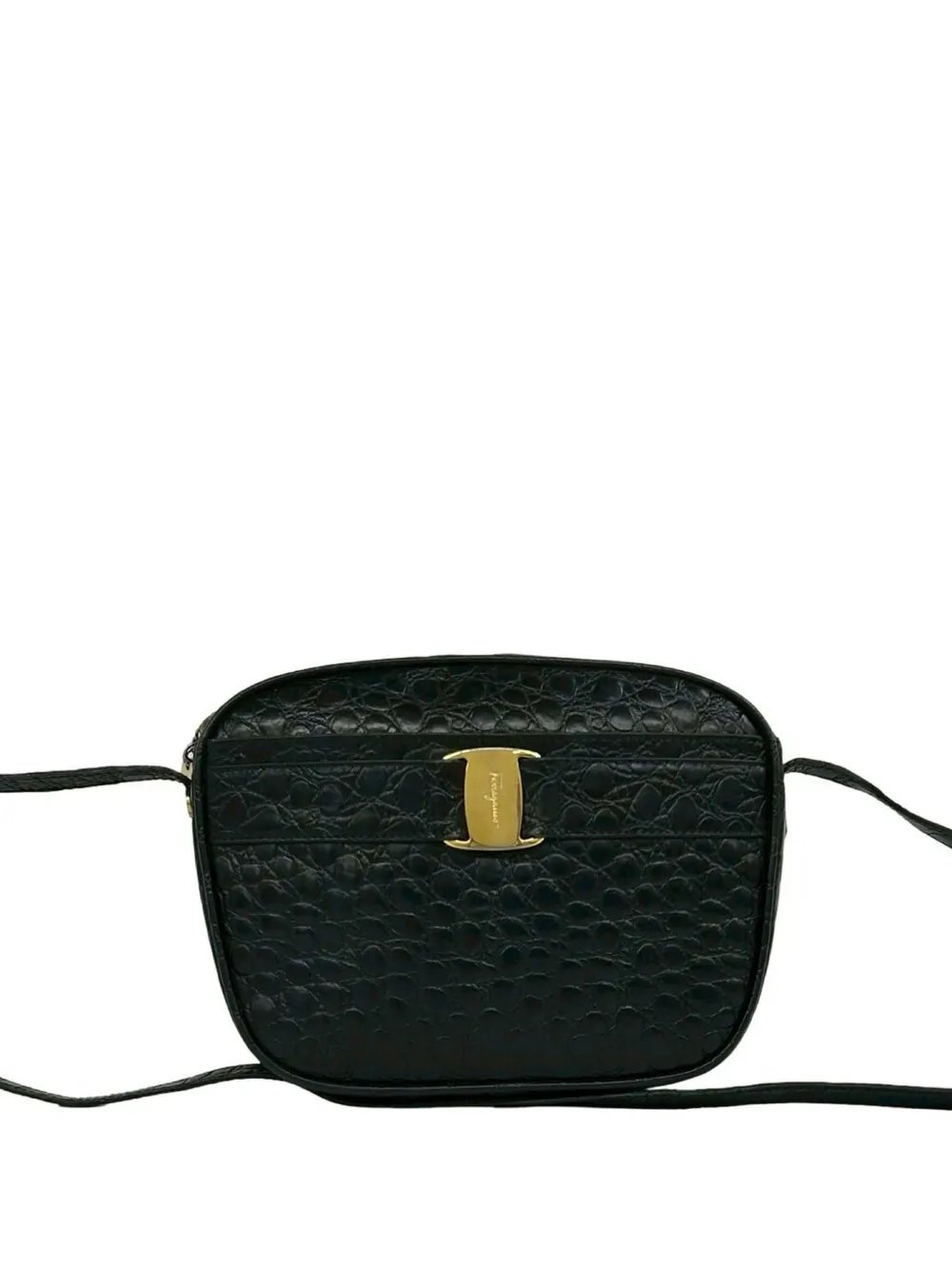2010-2026 Croc Embossed Leather Vara crossbody bag