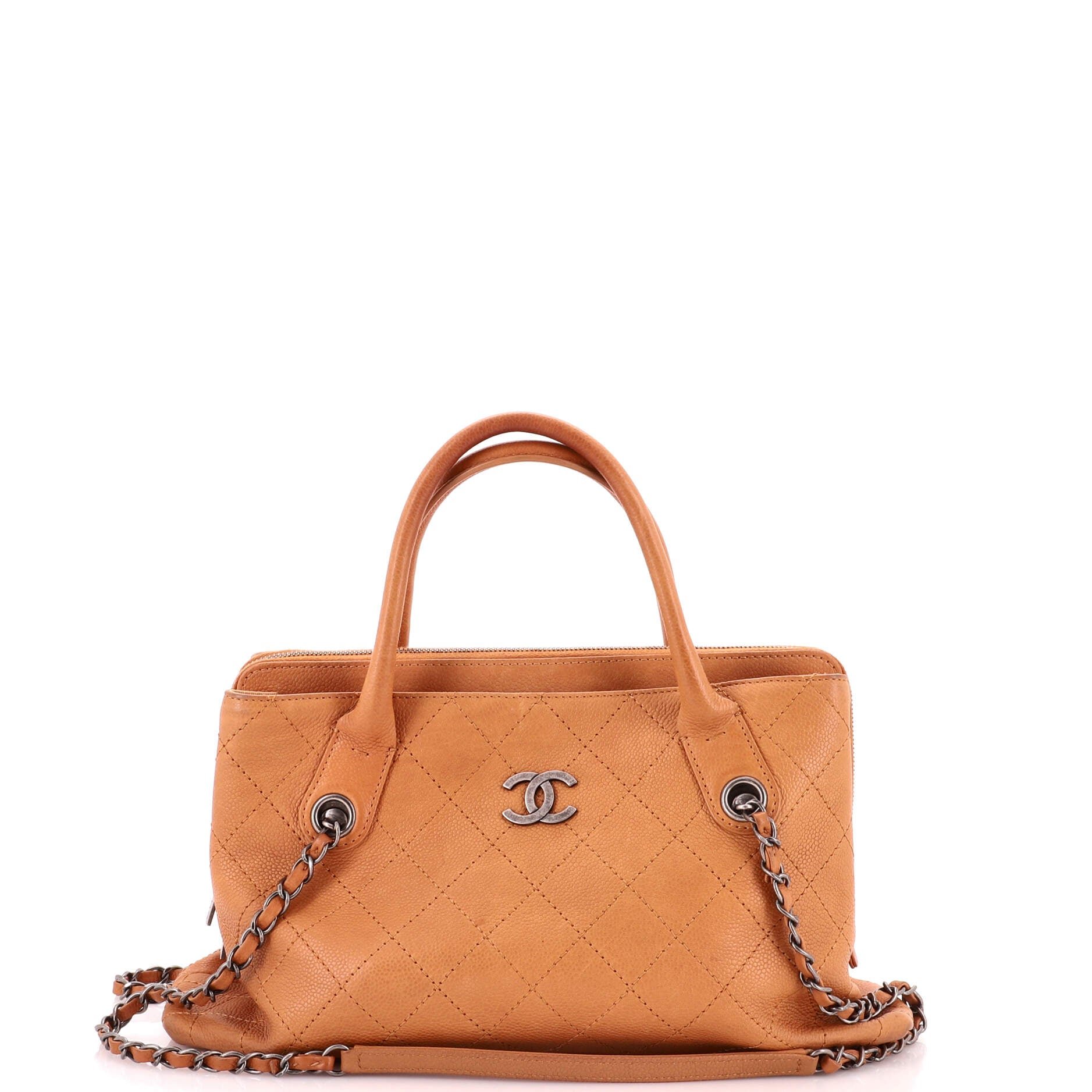 Chanel Urban Shopping Tote Quilted Caviar Small