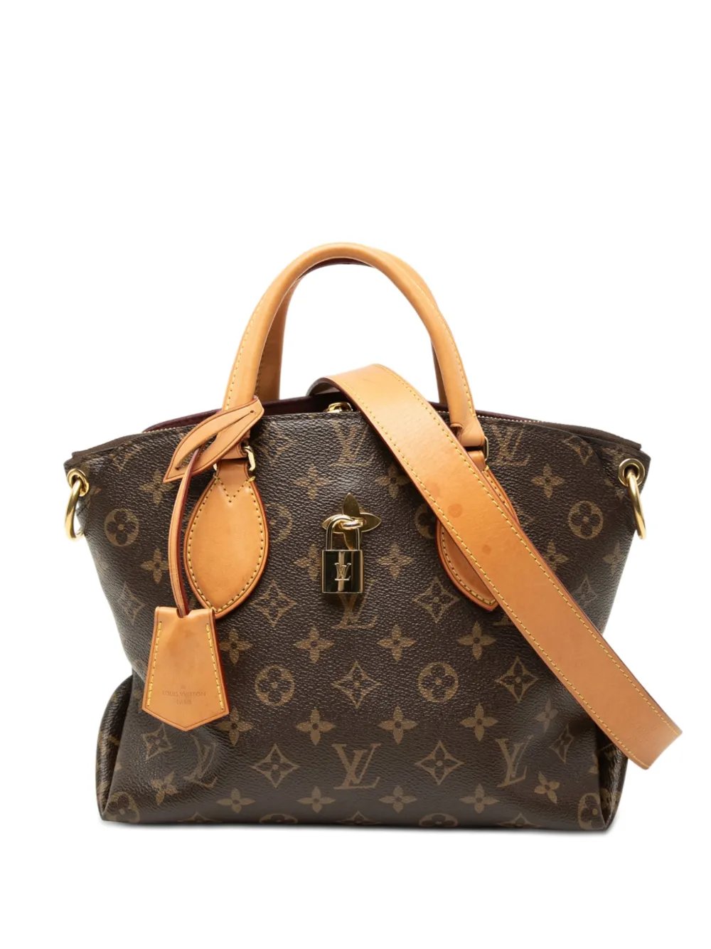 2019 Monogram Flower Zipped Tote PM satchel