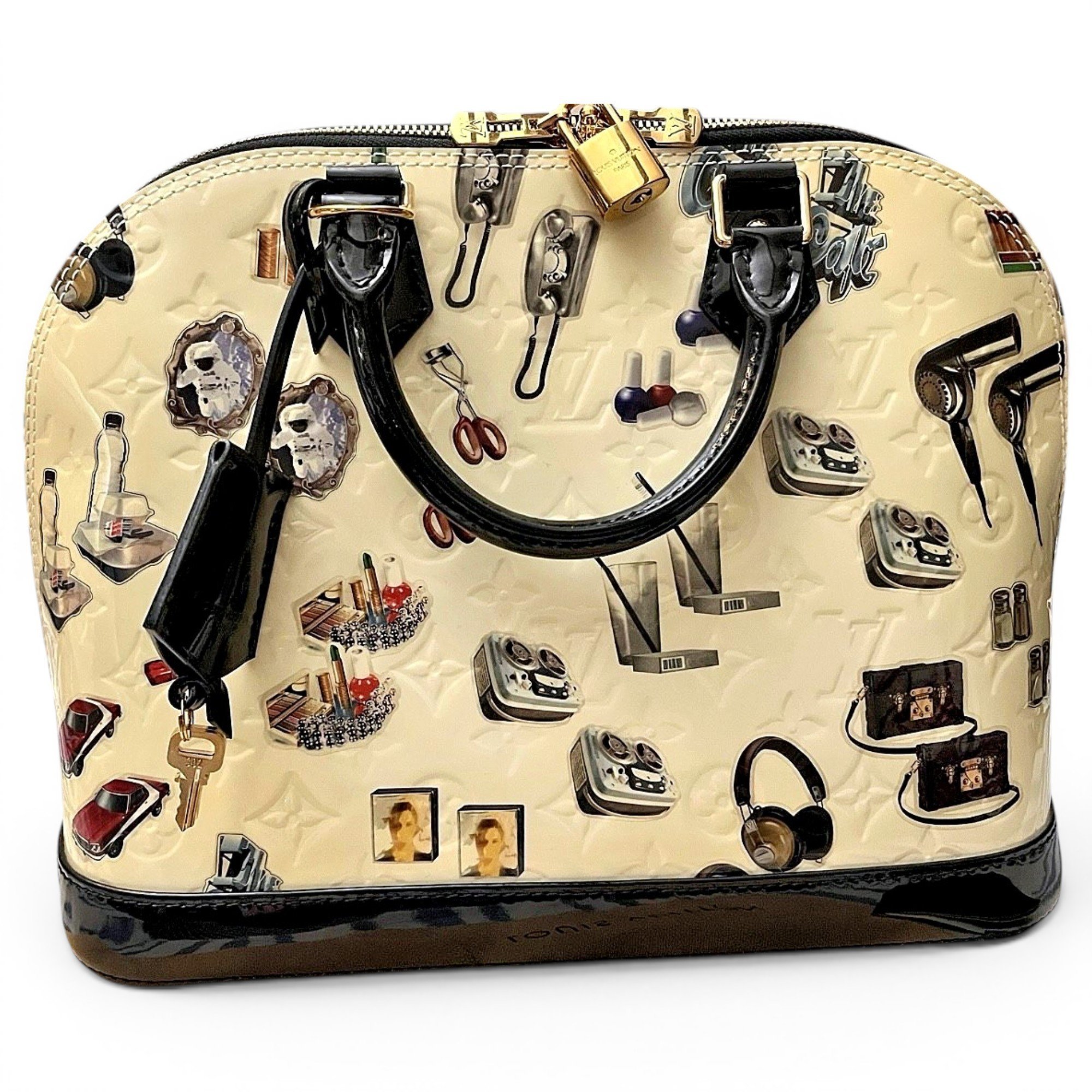 Alma patent leather handbag