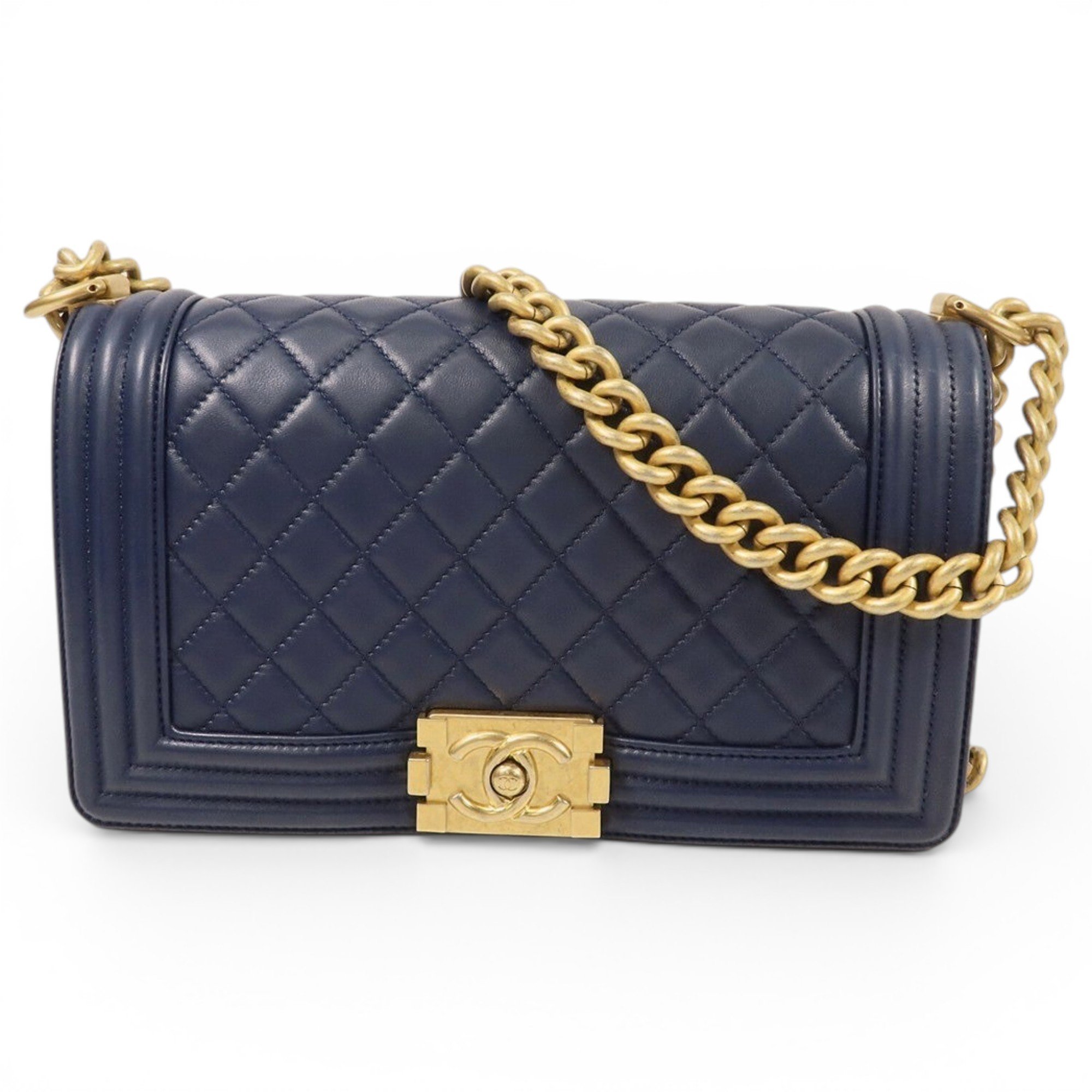 Wallet On Chain Boy leather crossbody bag
