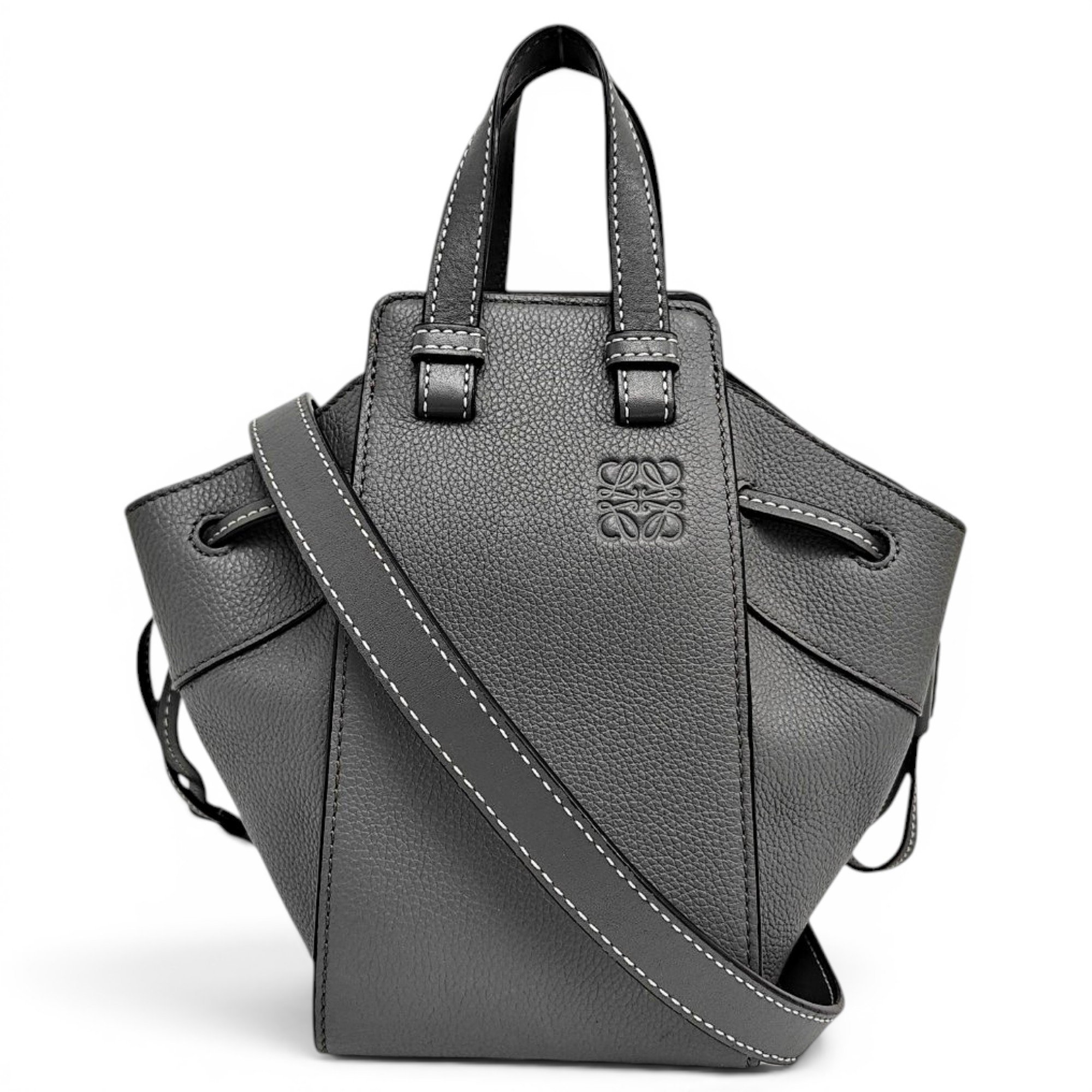 Hammock leather handbag