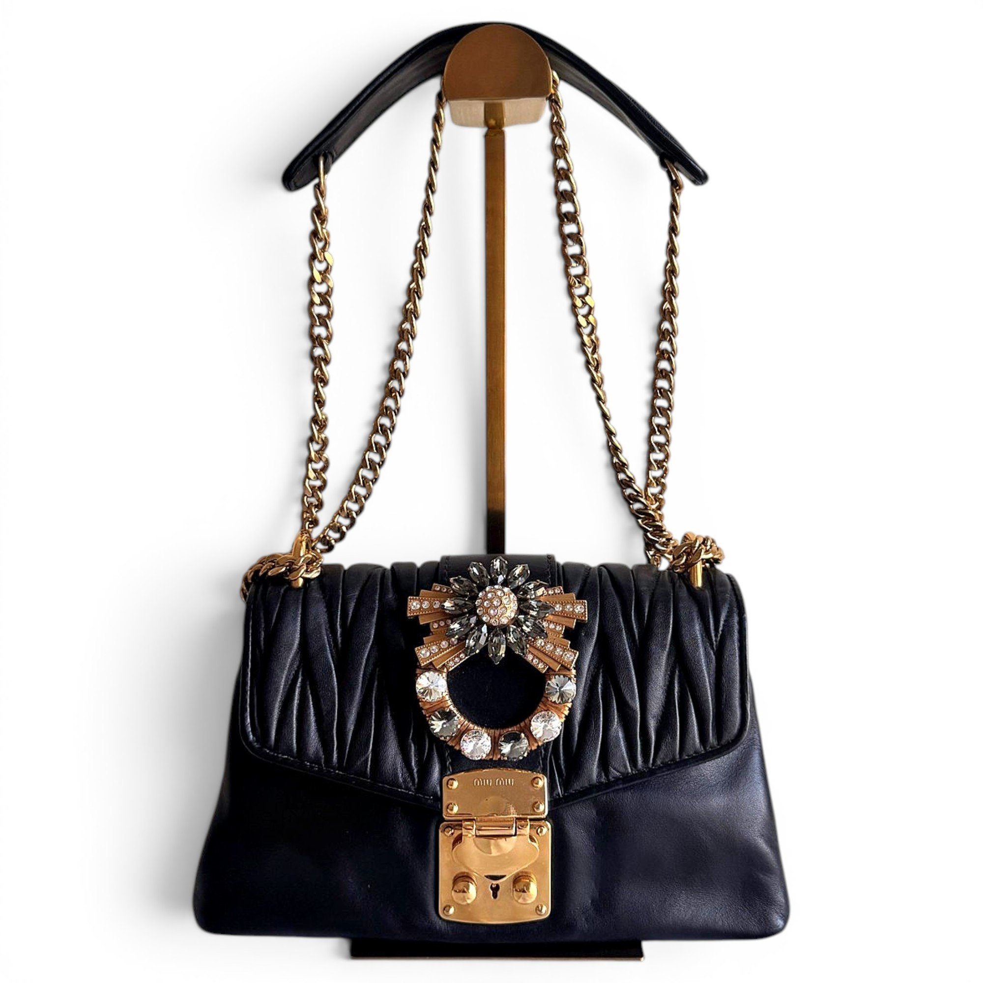 Miu Miu Matelassé leather handbag