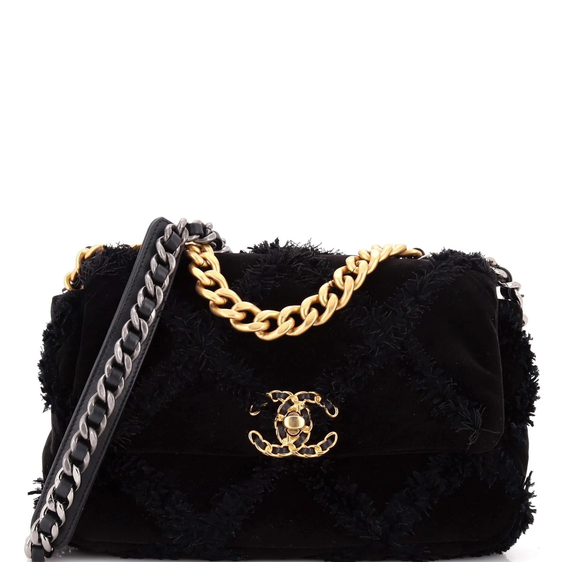 Velvet handbag