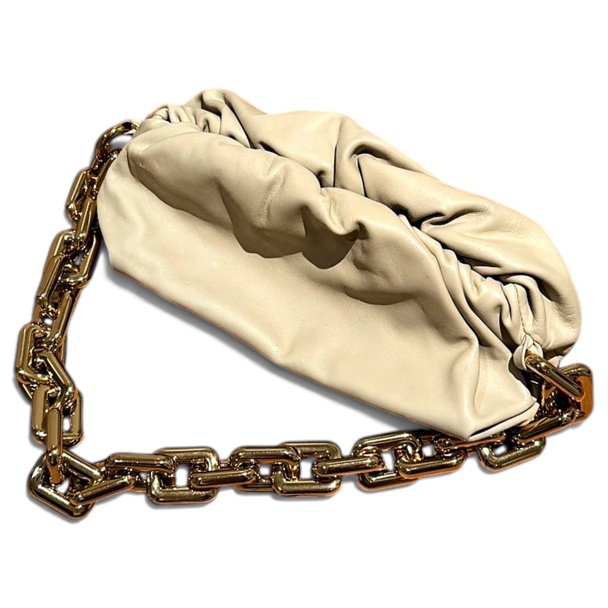 Chain Pouch leather handbag