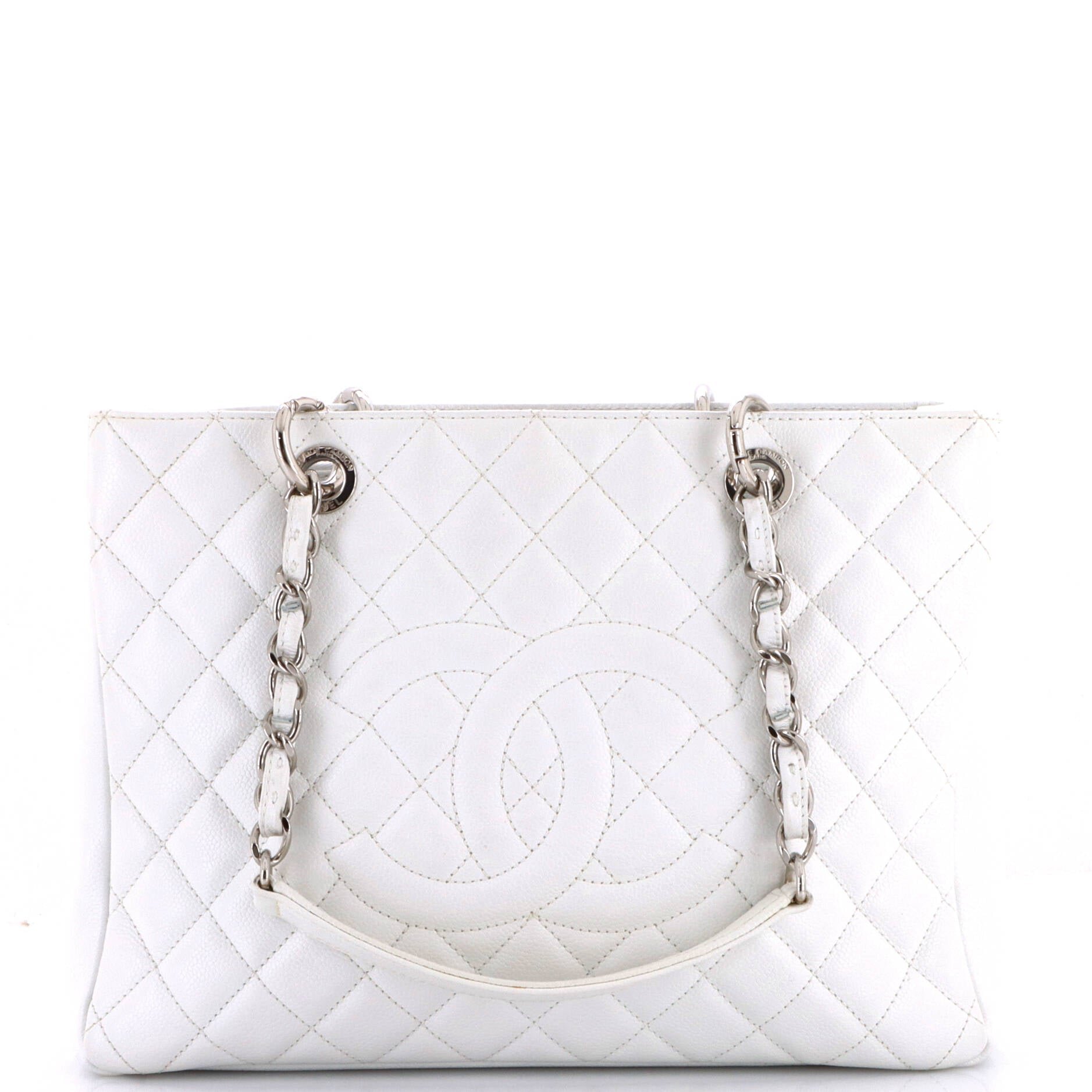 Grand Shopping Tote Quilted Caviar
