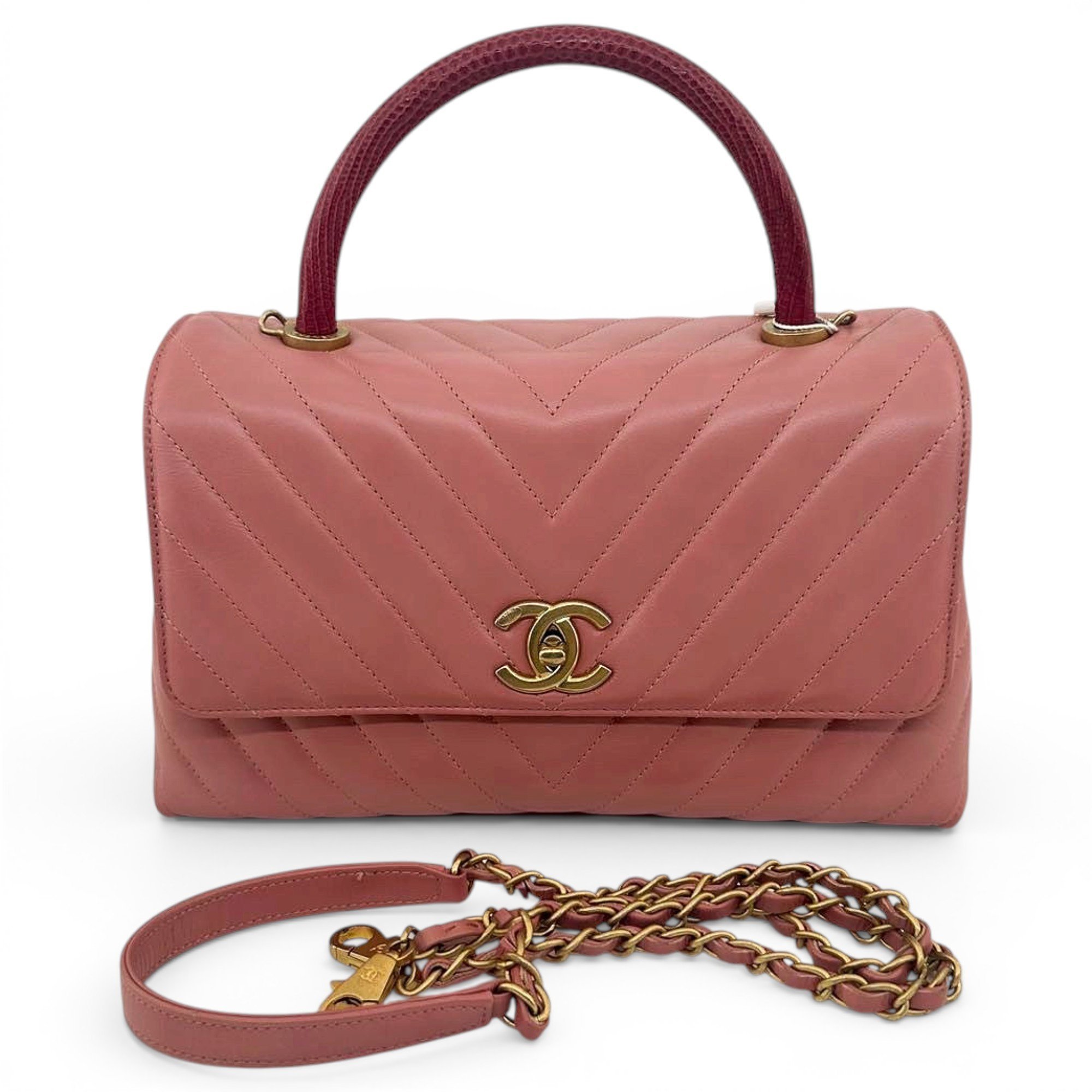 Coco Handle leather handbag