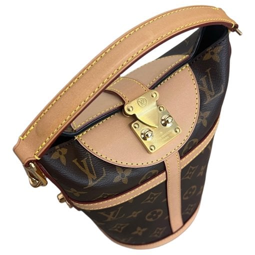 Duffle leather crossbody bag