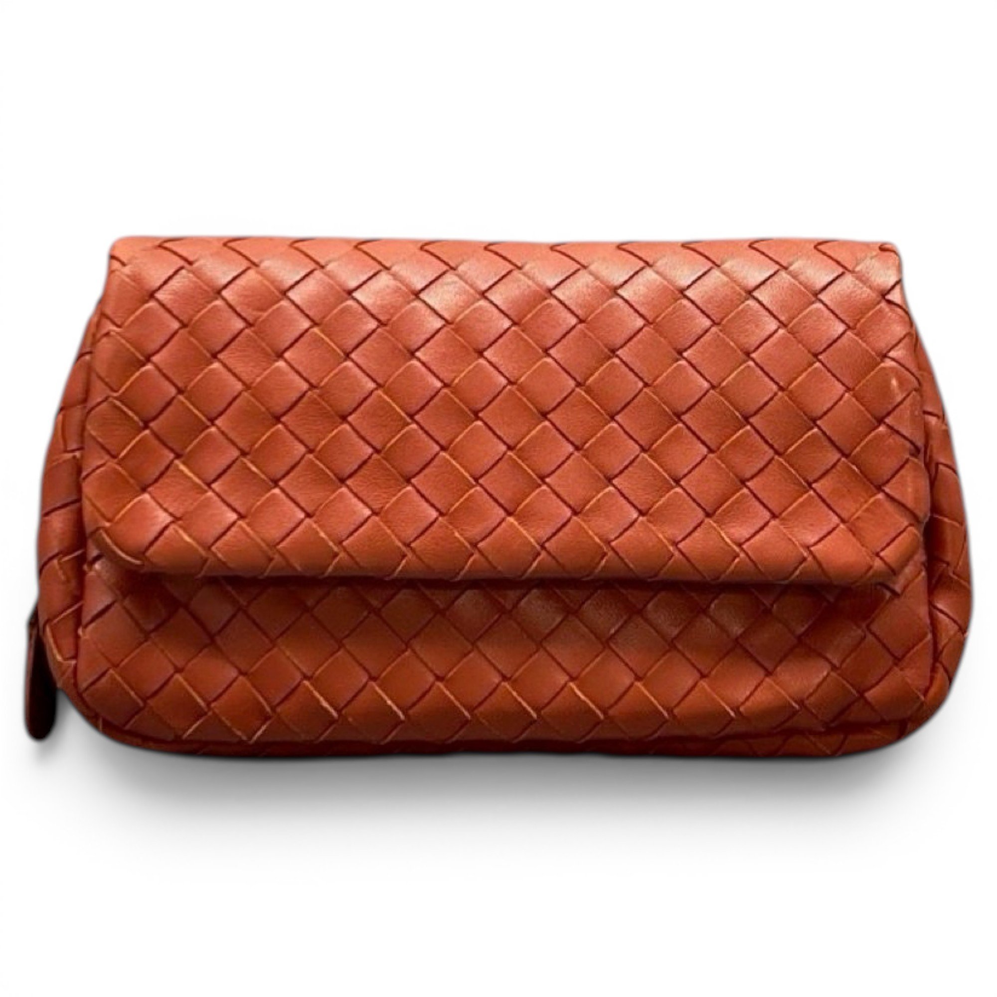 Pouch leather clutch bag