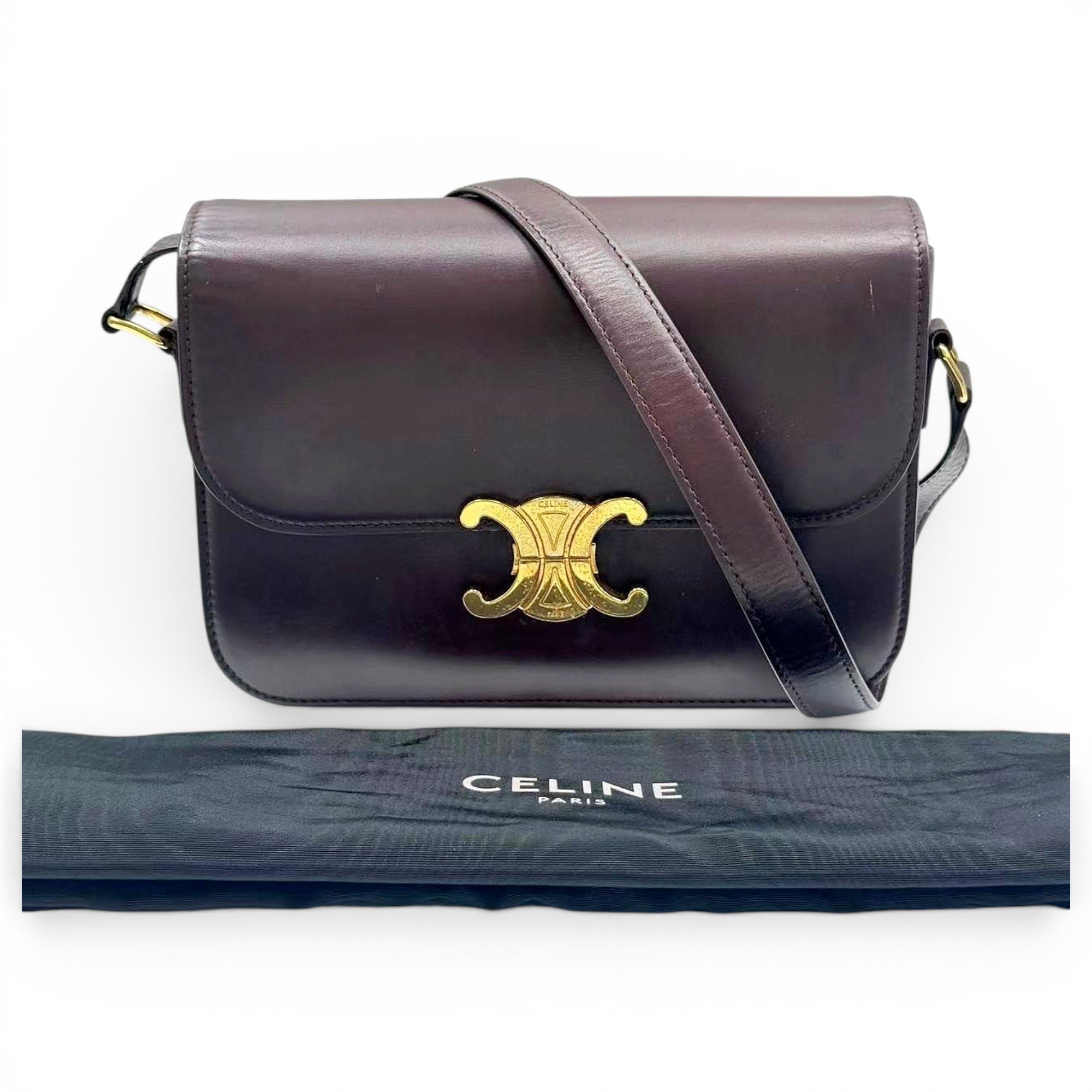 Triomphe leather handbag