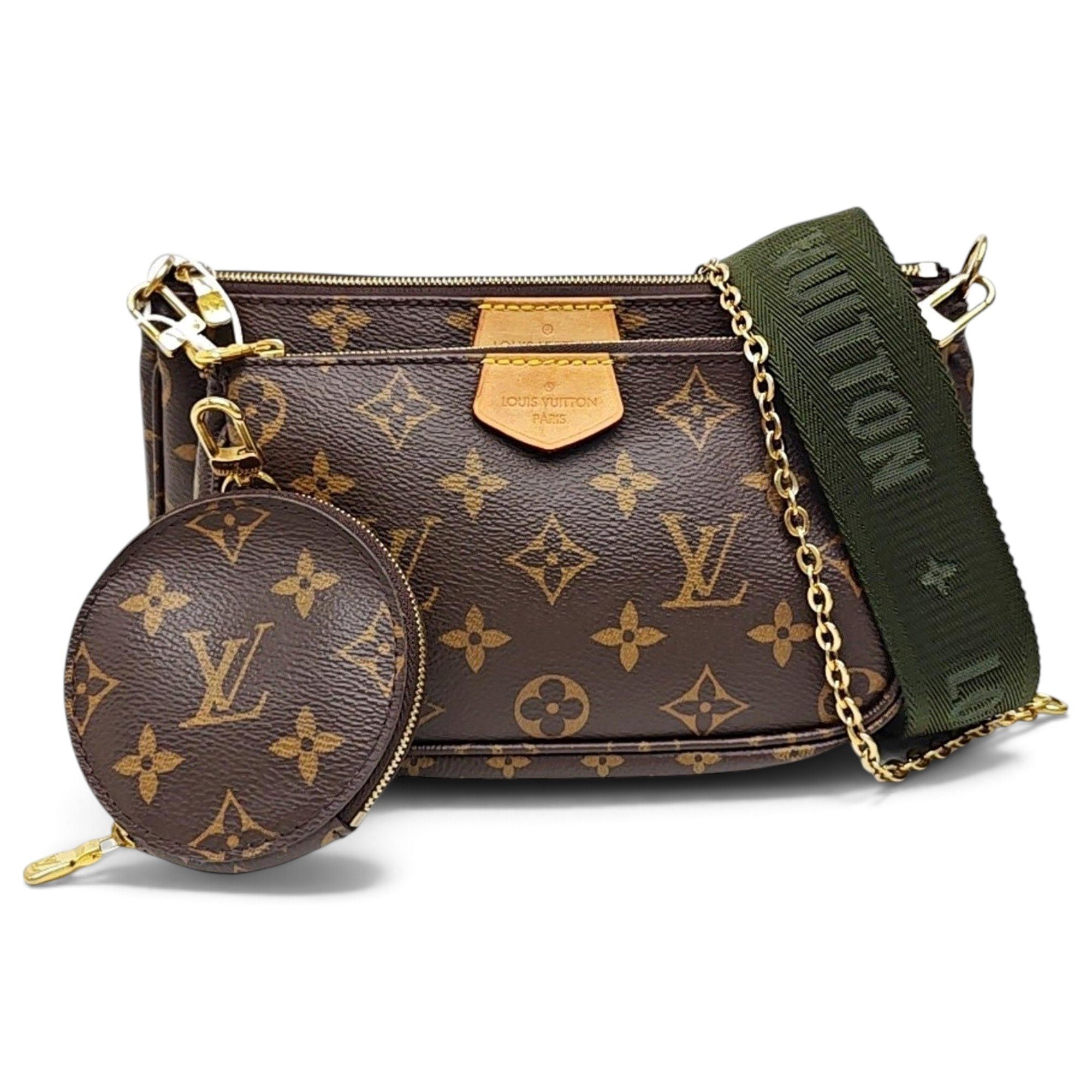 Maxi Multi Pochette Accessoires leather handbag