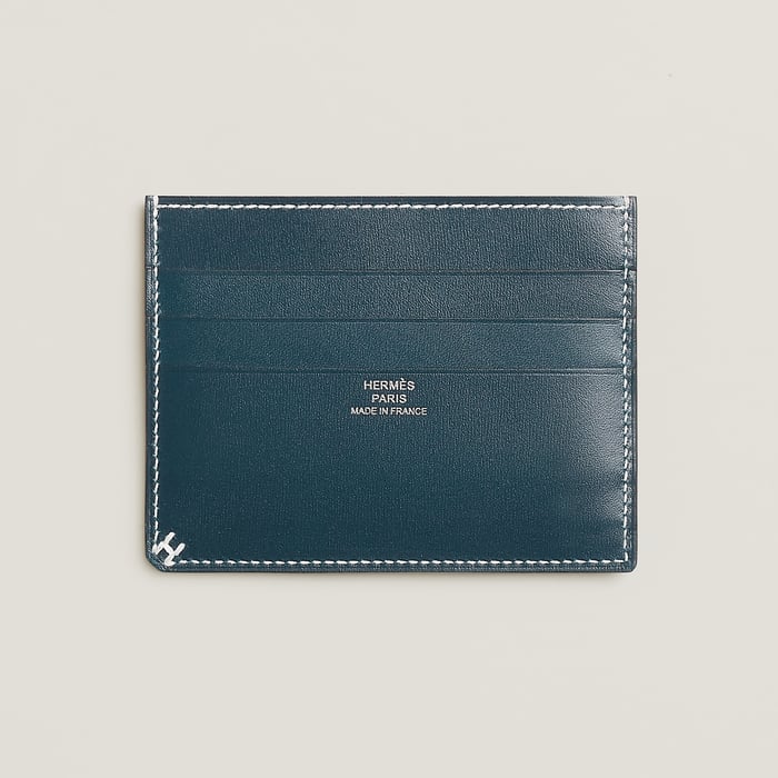 Bleu De Prusse H Sellier Card Holder