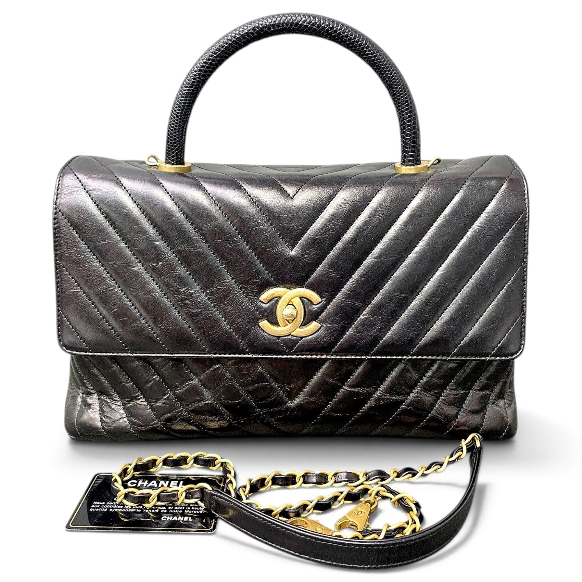 Coco Handle leather handbag