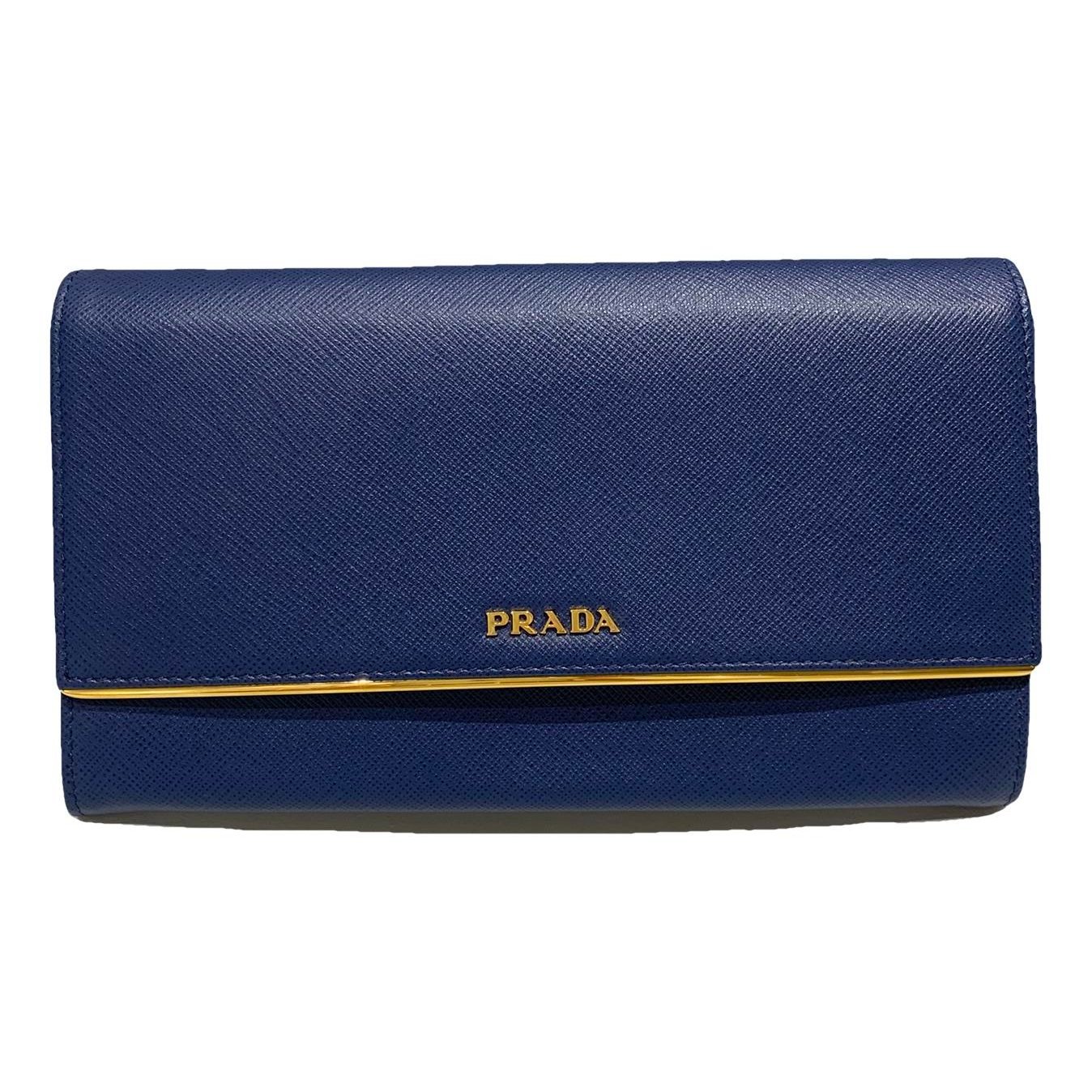 Leather clutch bag