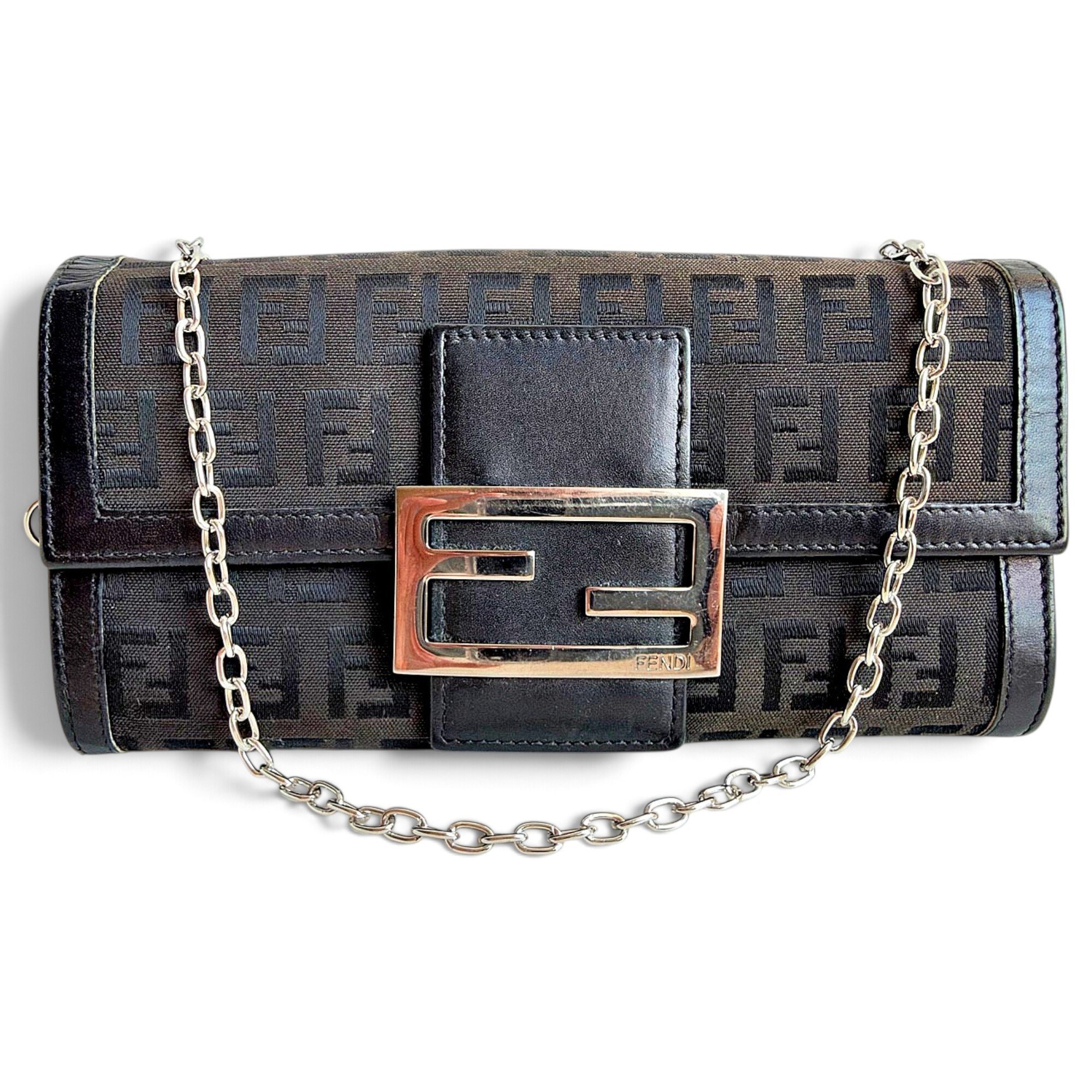 Wallet On Chain cloth crossbody bag