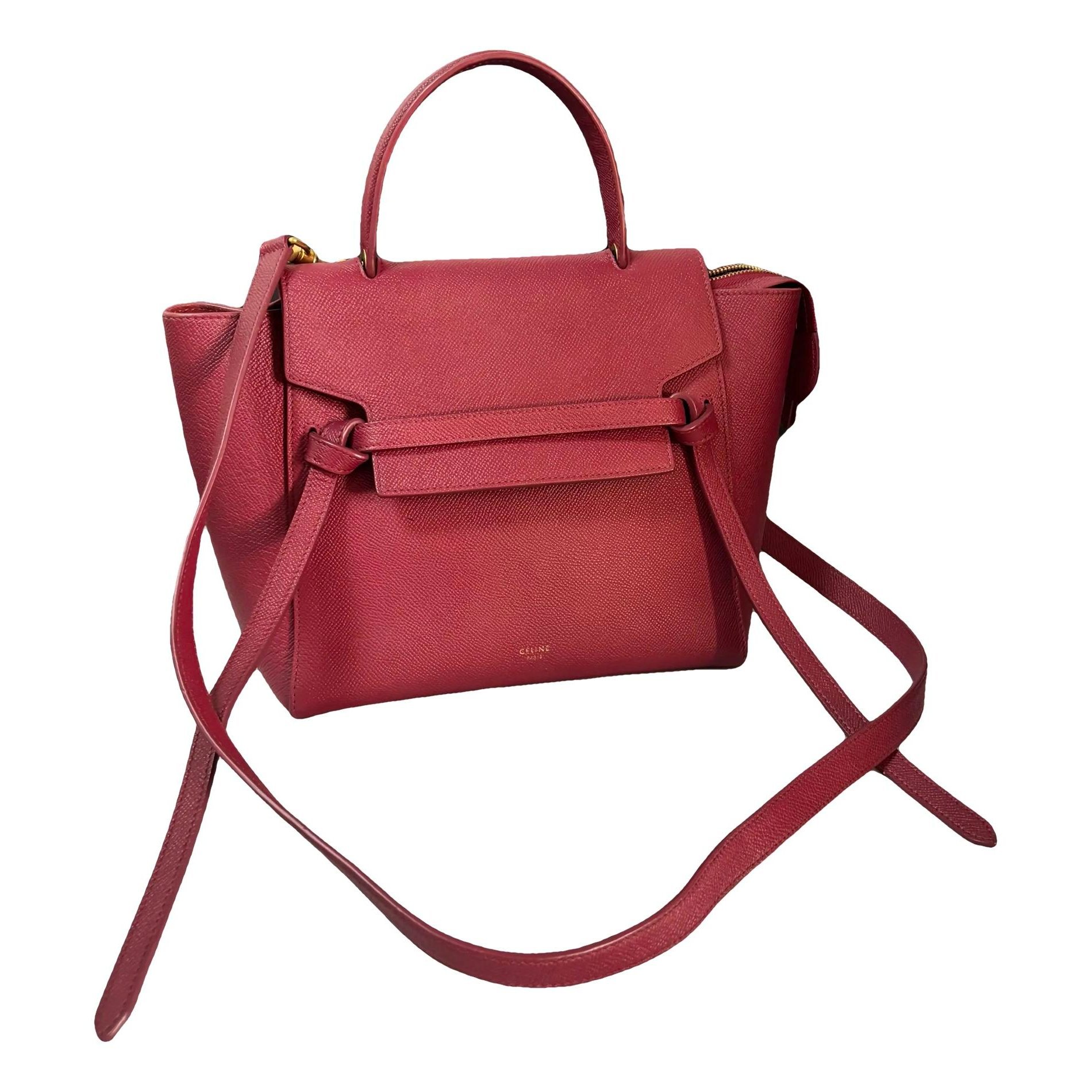 Belt leather handbag