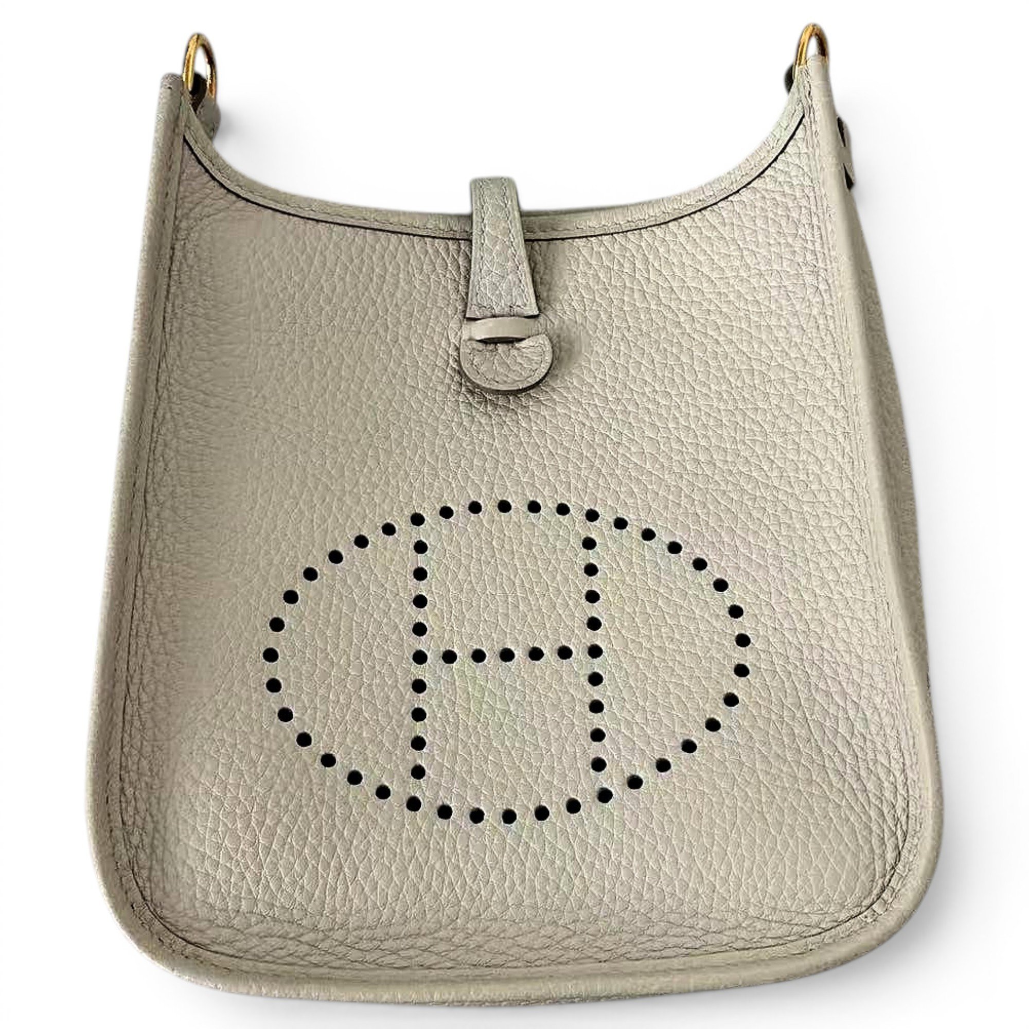 Hermes Evelyne Handbag Clemence Leather 2023
