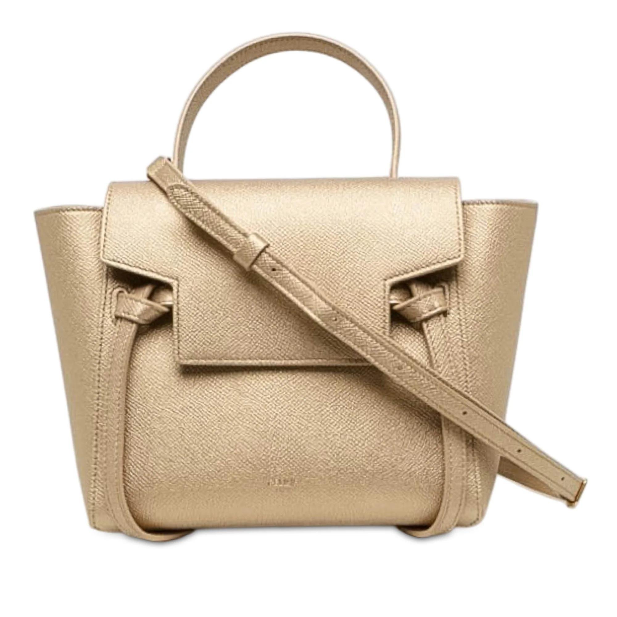 Belt pony-style calfskin handbag