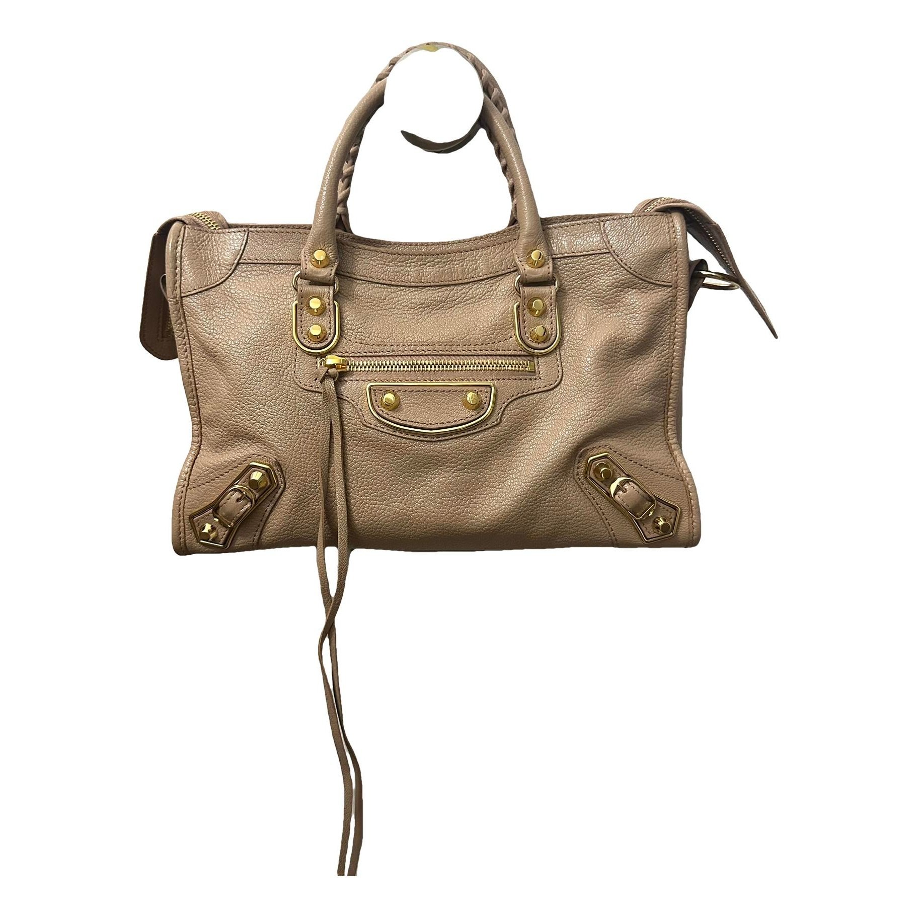 Classic Metalic leather handbag